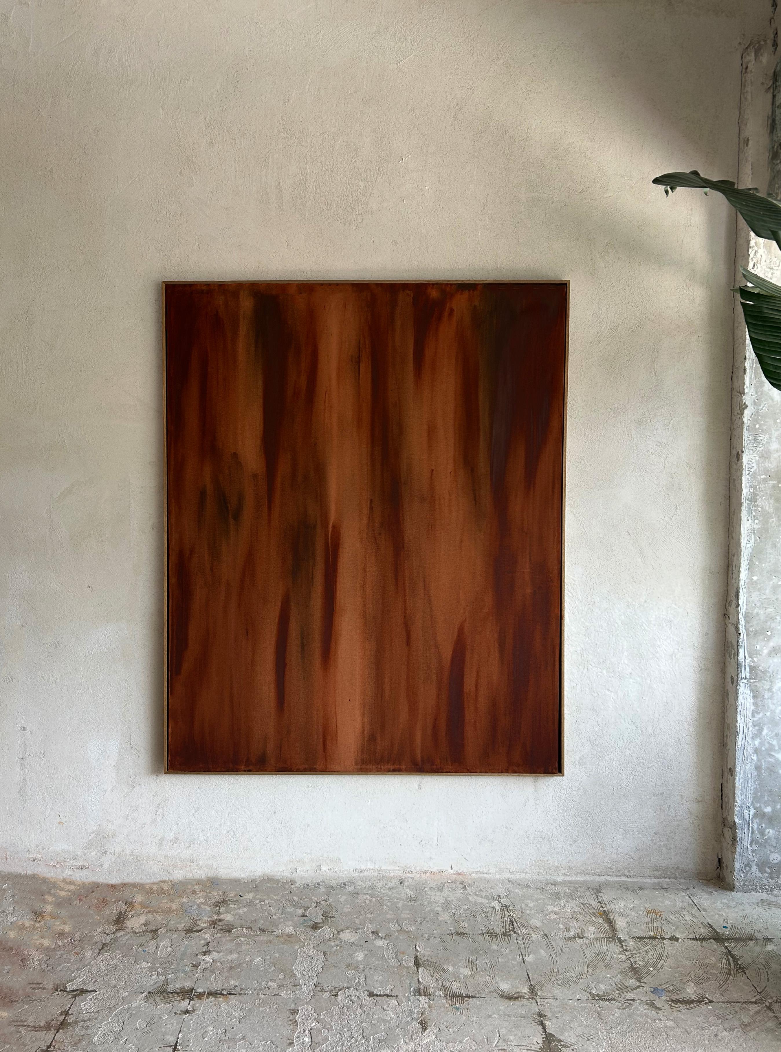 ABSTRACT Contemporary Abstract Earth Brown Colors Nature Yamila Miglioranza NEW For Sale 7