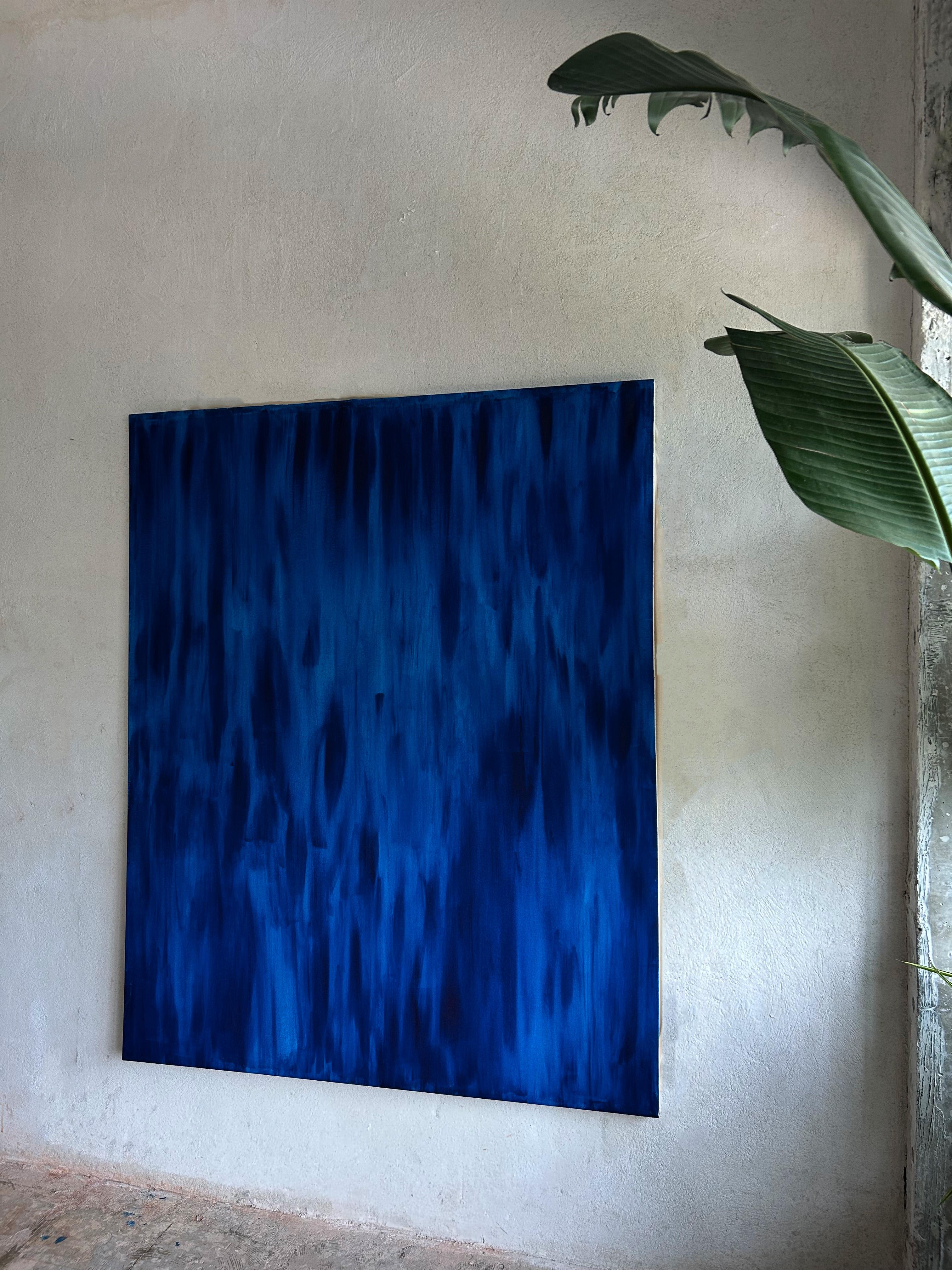 ABSTRACT Terra X - Pittura meditativa a strati Blue Sea Acqua di Yam Miglioranza - Painting Astratto di Yamila Miglioranza