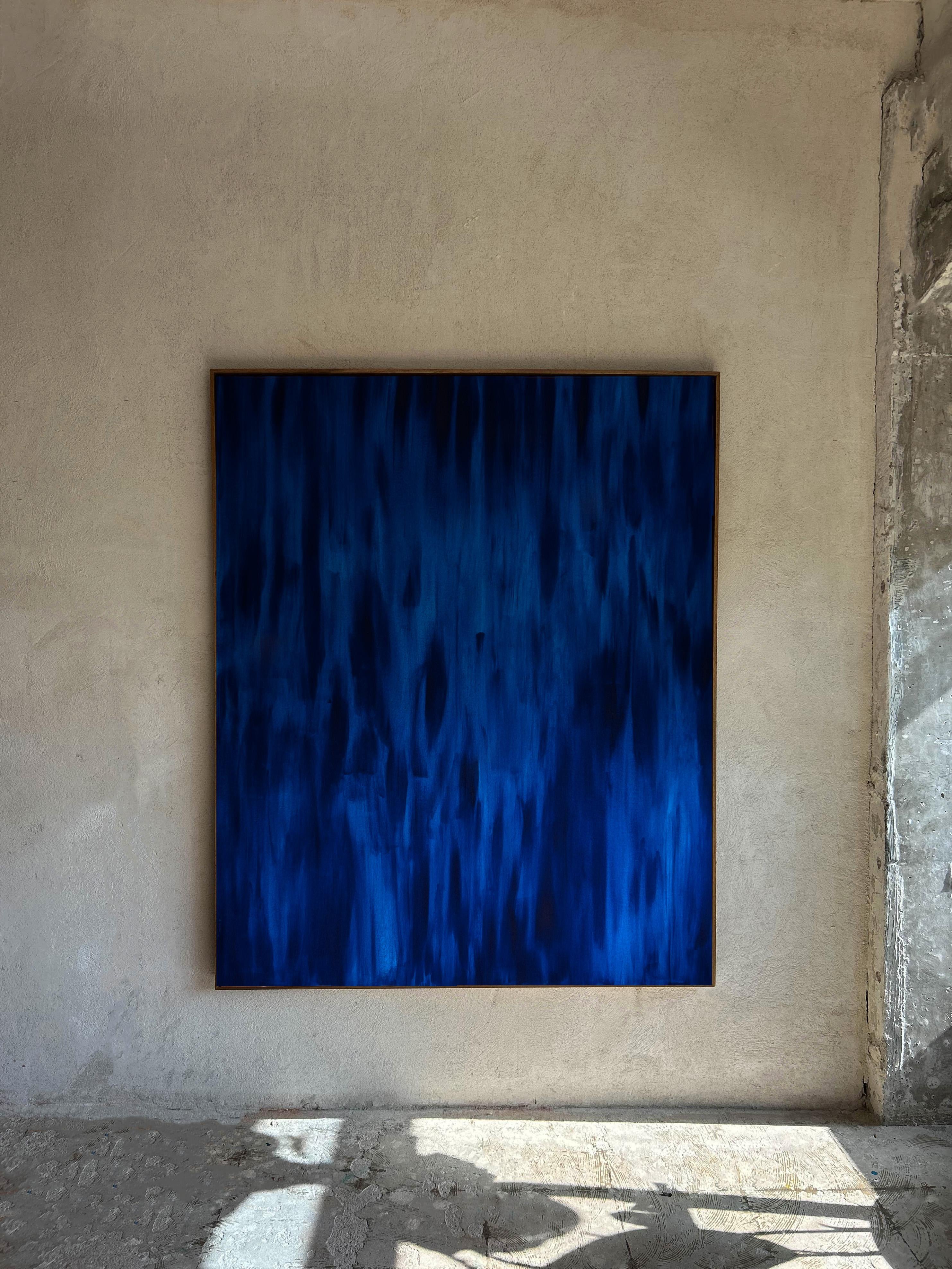 ABSTRACT Terra X - Pittura meditativa a strati Blue Sea Acqua di Yam Miglioranza - Abstract Painting Nero di Yamila Miglioranza