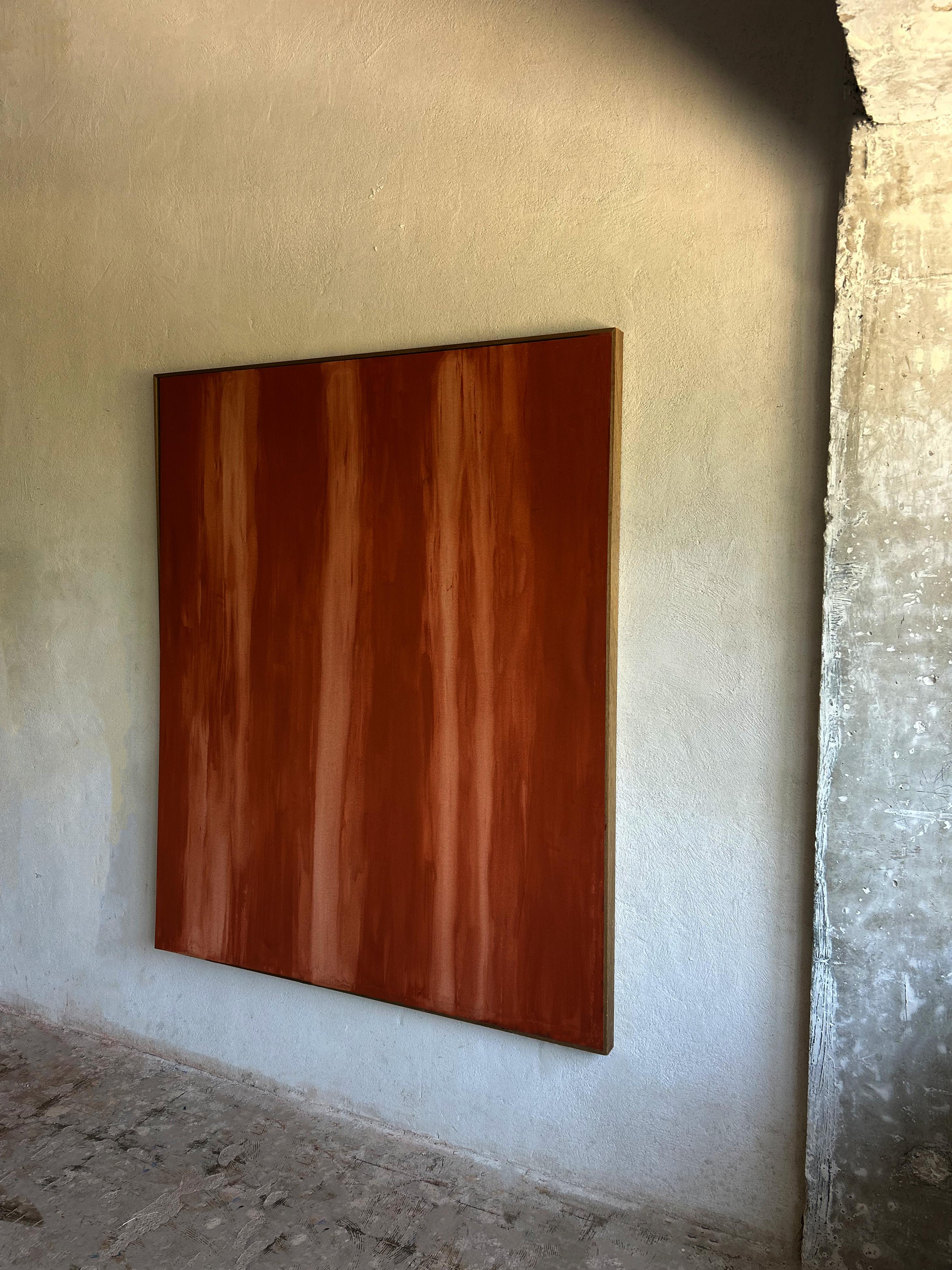 ABSTRACT Terra X - Pittura meditativa a strati sui toni della terra di Yam Miglioranza - Painting Astratto di Yamila Miglioranza