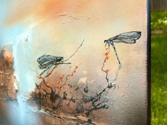 Paraíso de libélulas, pintura abstracta