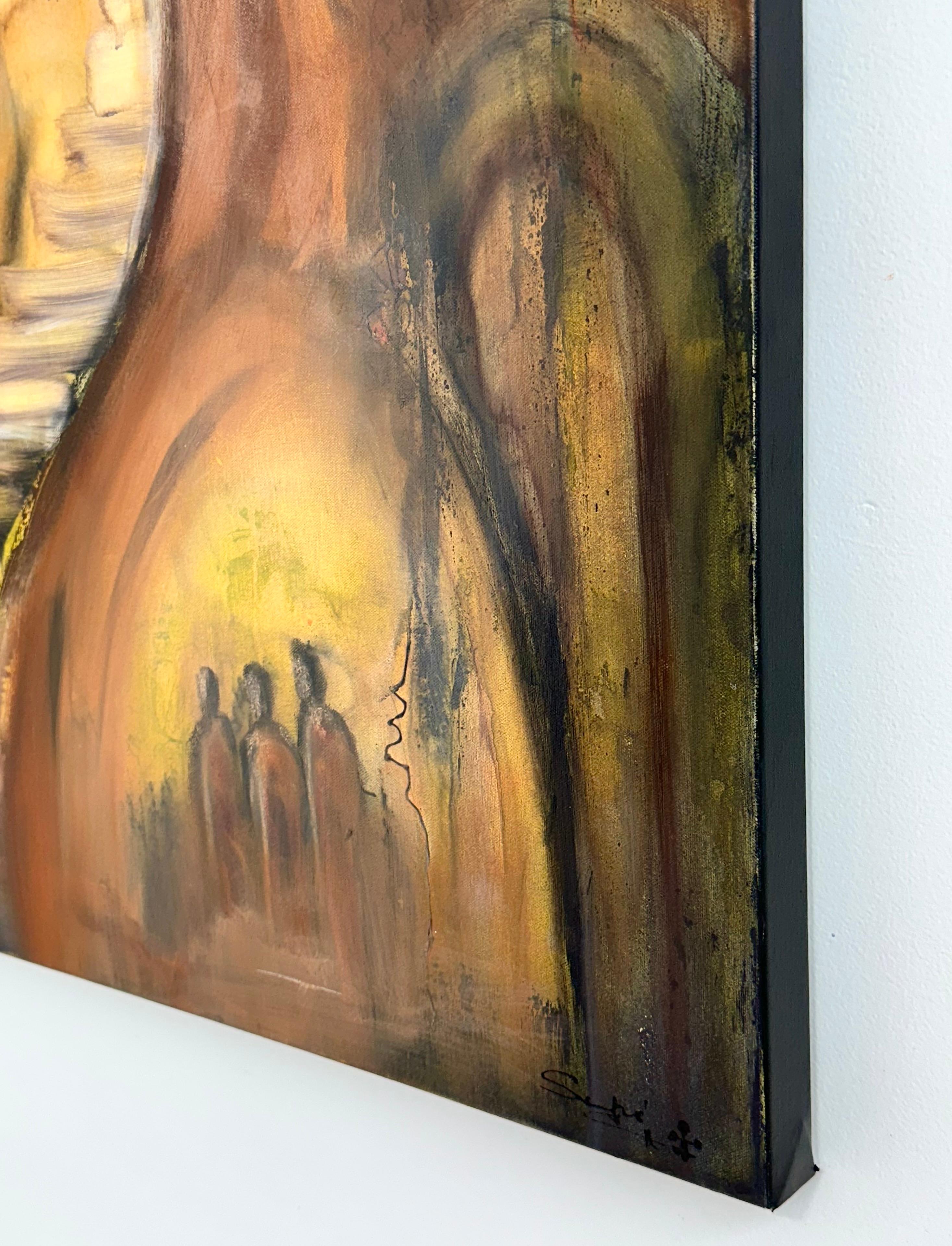 Fraternity, Original Painting - Contemporary Mixed Media Art by Yamilet Sempe