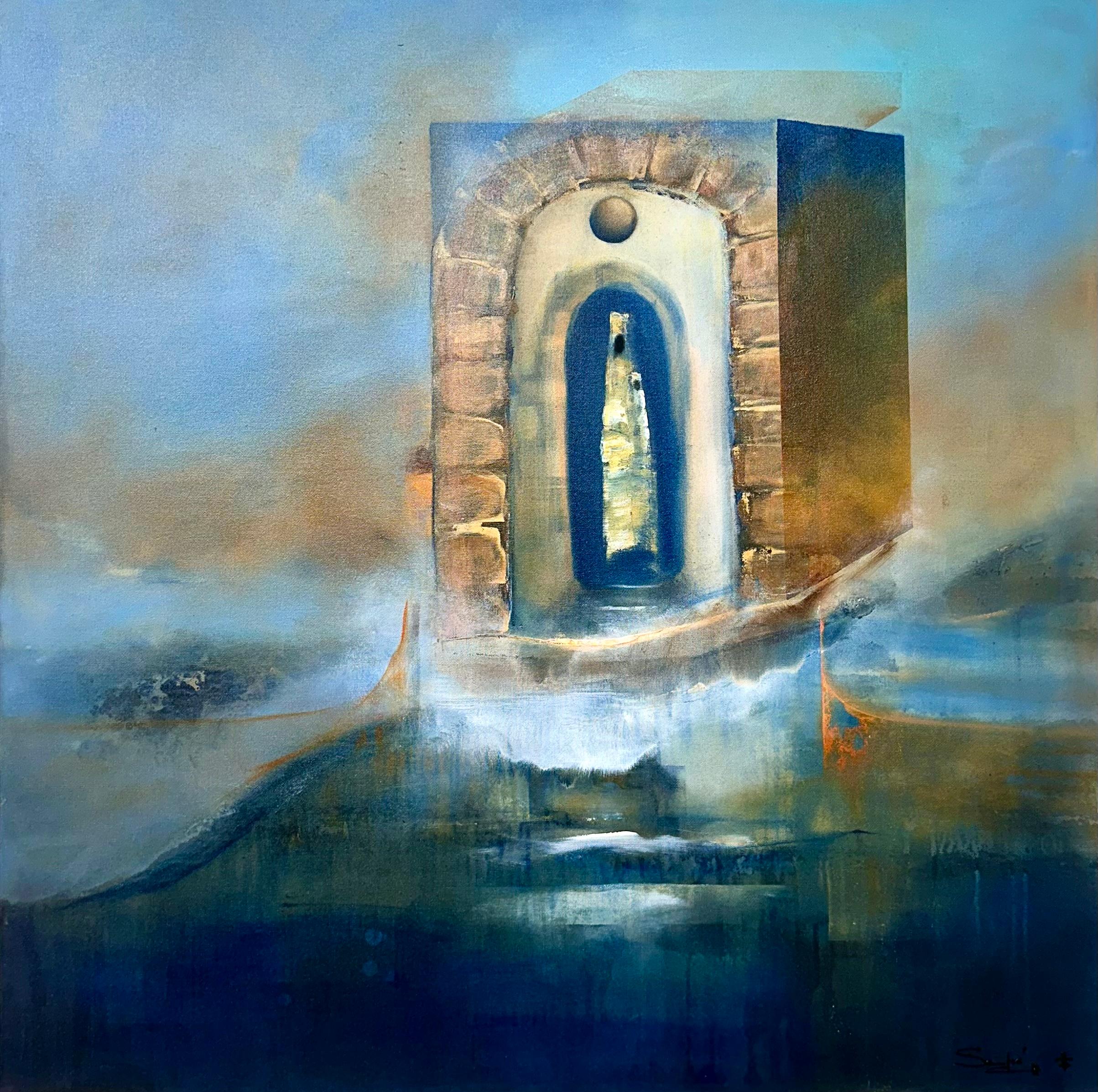 Queen of the Sea, peinture originale - Mixed Media Art de Yamilet Sempe