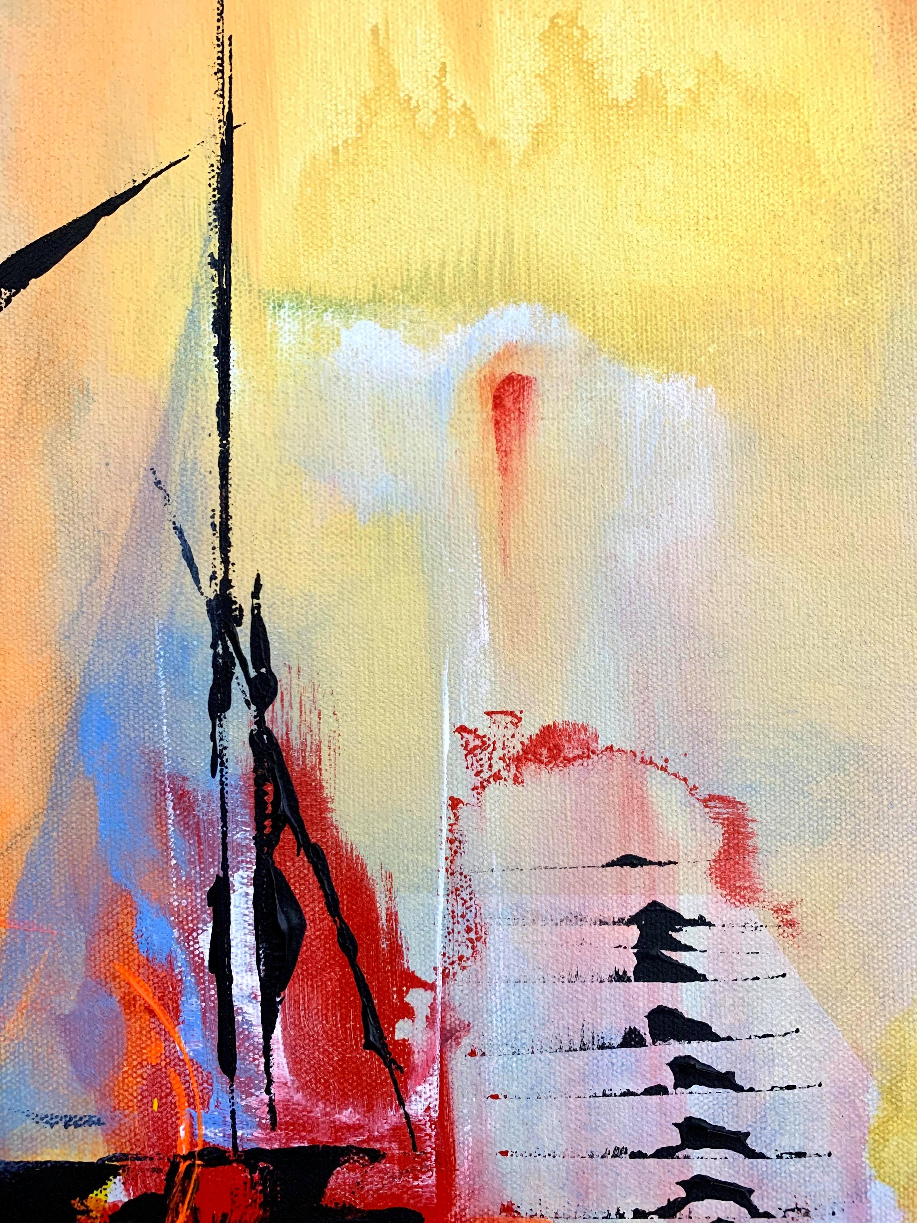 Sailing to Eternity, Abstract Painting 2