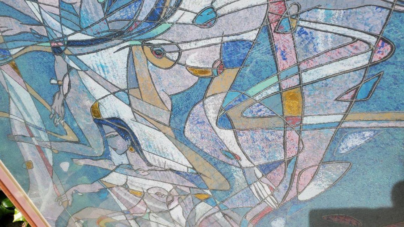 Plexiglass Yamin Young, Serigrafia firmata e numerata 