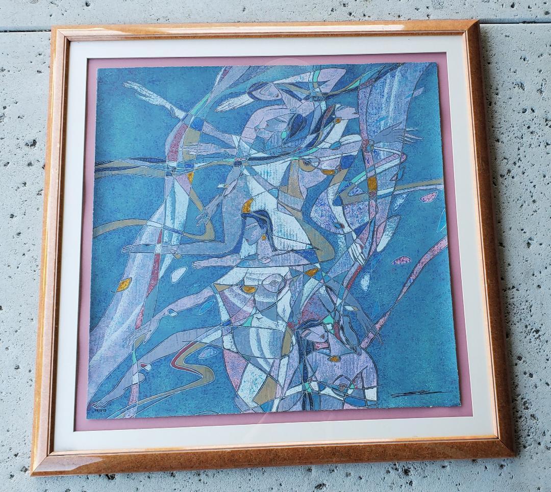XX secolo Yamin Young, Serigrafia firmata e numerata 