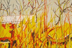 Yan Hu Abstract Original Oil Painting "Autumn "