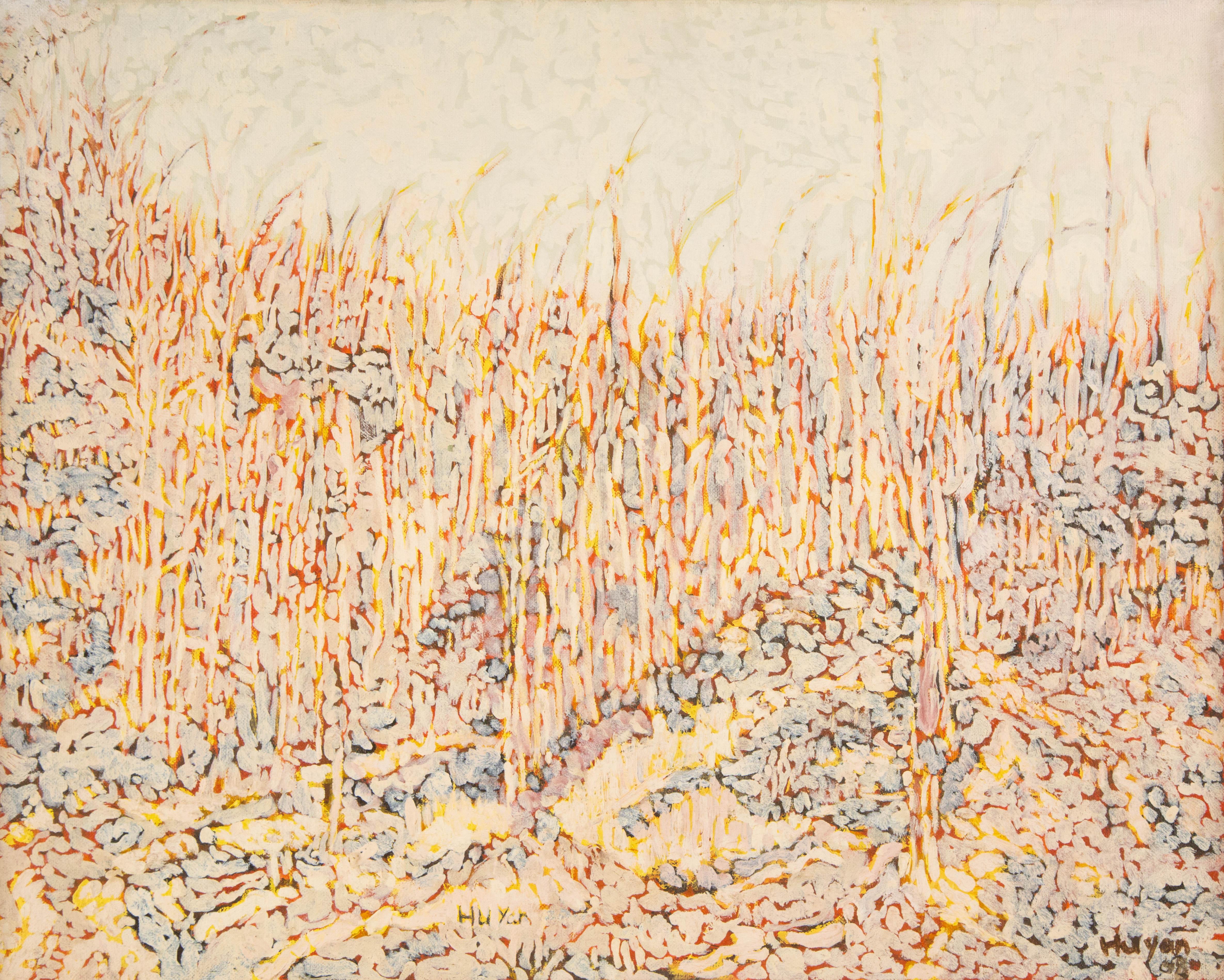 Yan Hu Contemporary Original Oil Painting "Corn Field "