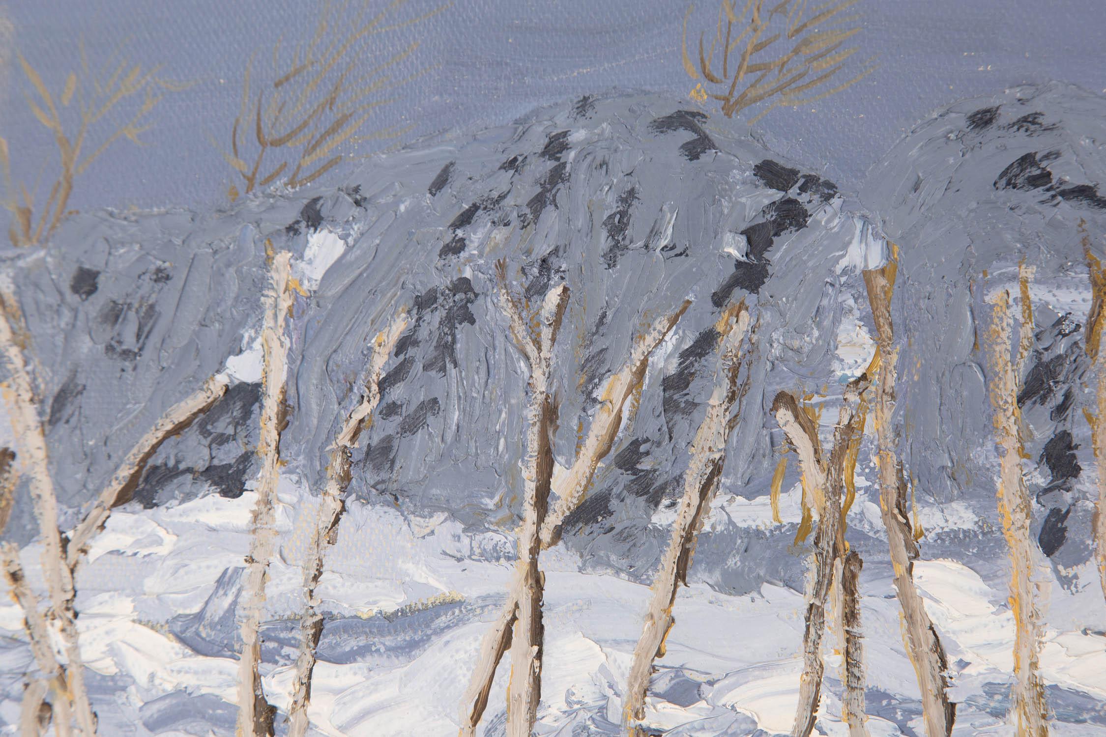 Yan Hu Landscape Original Oil On Canvas 
