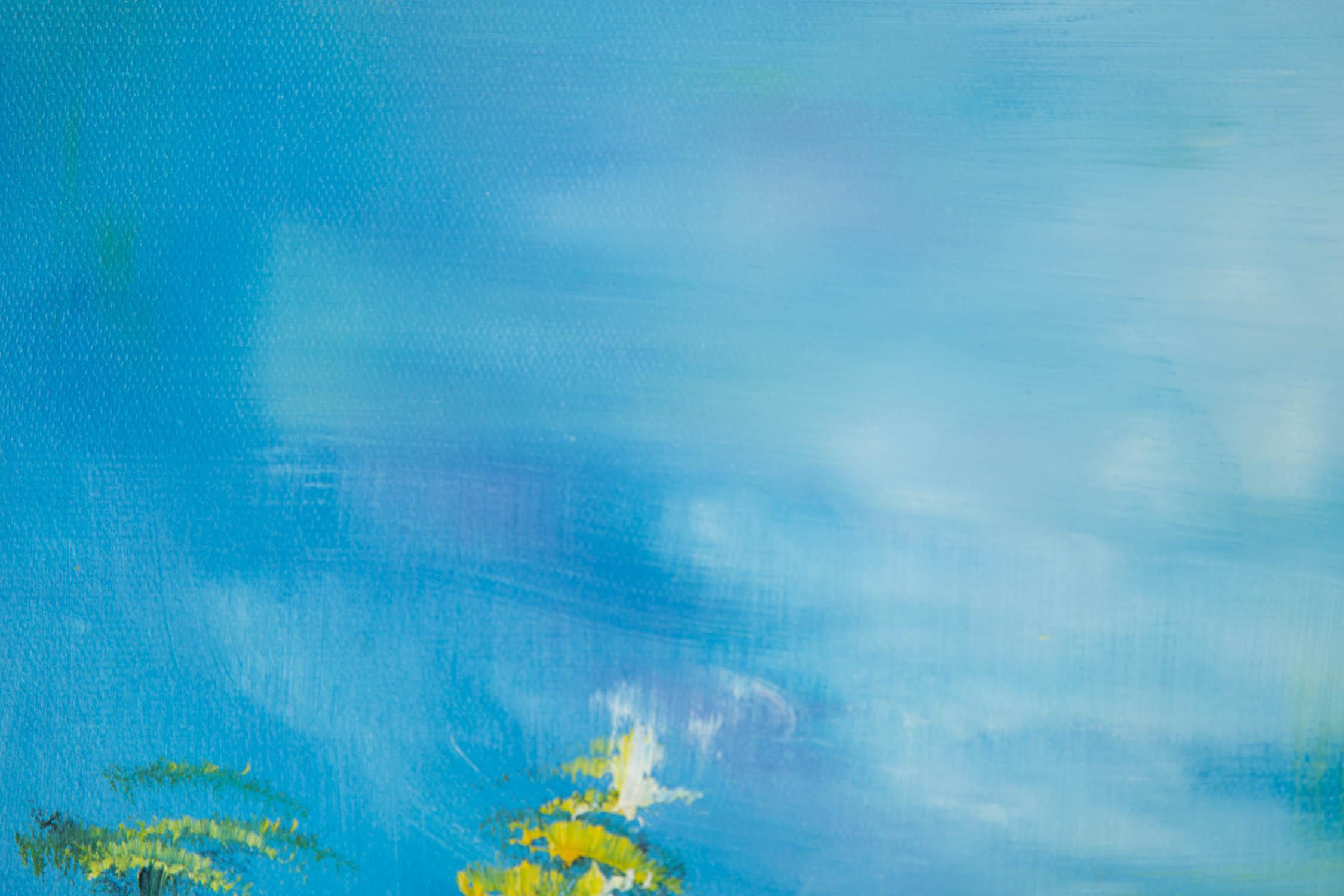 Yan Liu Óleo original impresionista sobre lienzo 