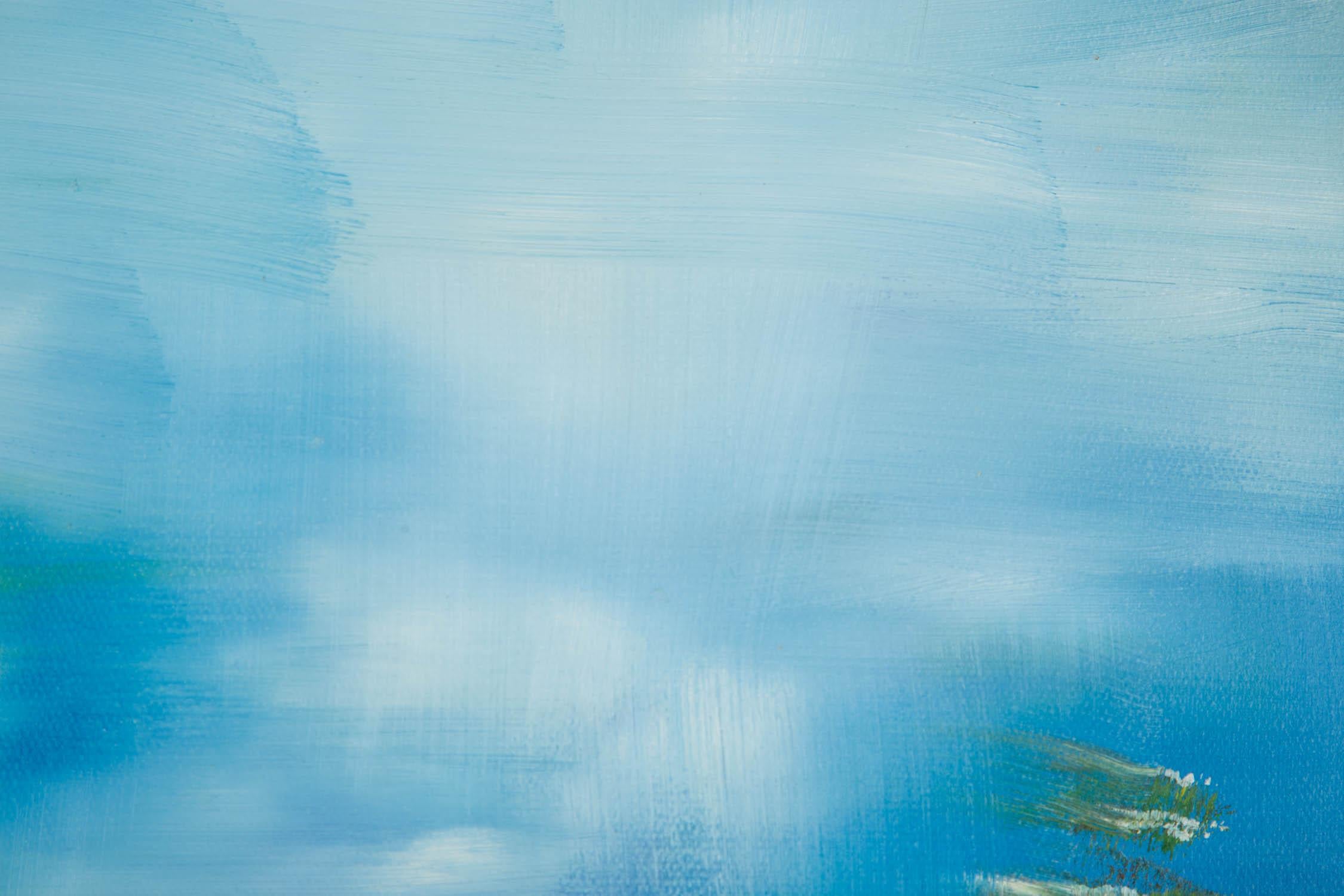 Yan Liu Óleo original impresionista sobre lienzo 