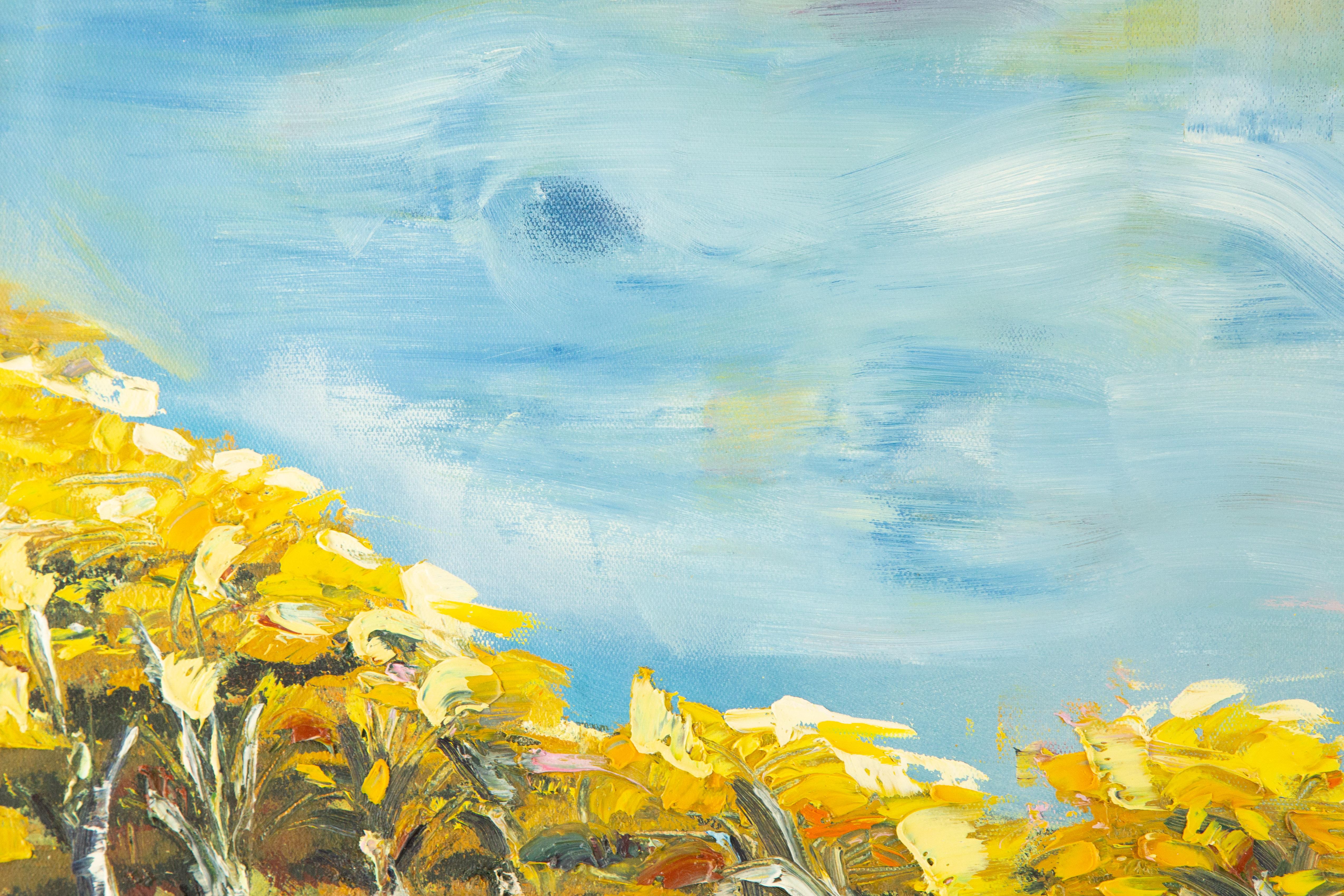 Yan Liu Landschaft, Original-Ölgemälde „Frühjahrstag Within“, Yan Liu im Angebot 2