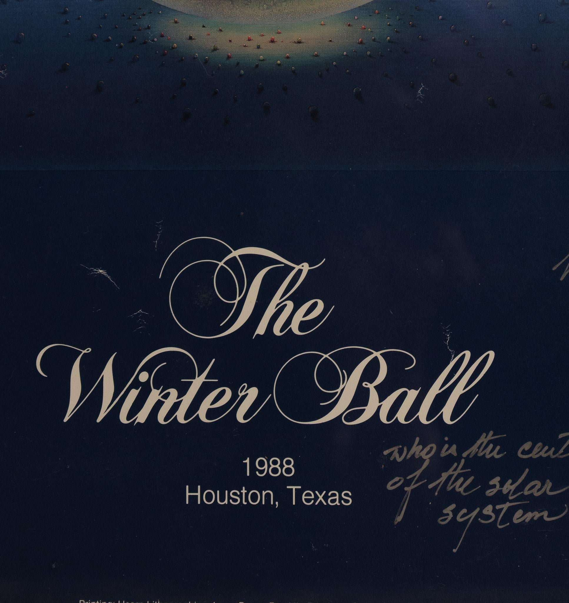 “The Winter Ball” 1988 - Black Abstract Print by Yan Macs