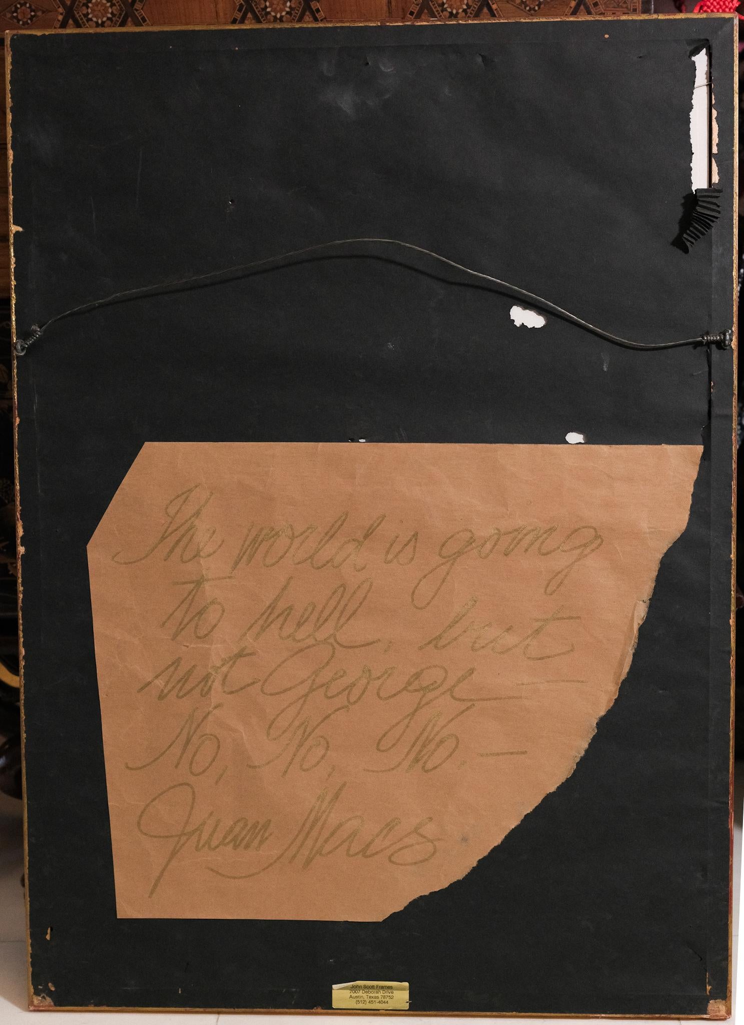 Poster Size: 23.5 x 16.5 in.
Vintage Gold Leaf Frame Size: 23.5 x 16.5 in.
Signed and inscribed in gold marker, bottom right

A poster for 