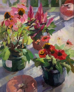 "Echinacea", Oil Painting