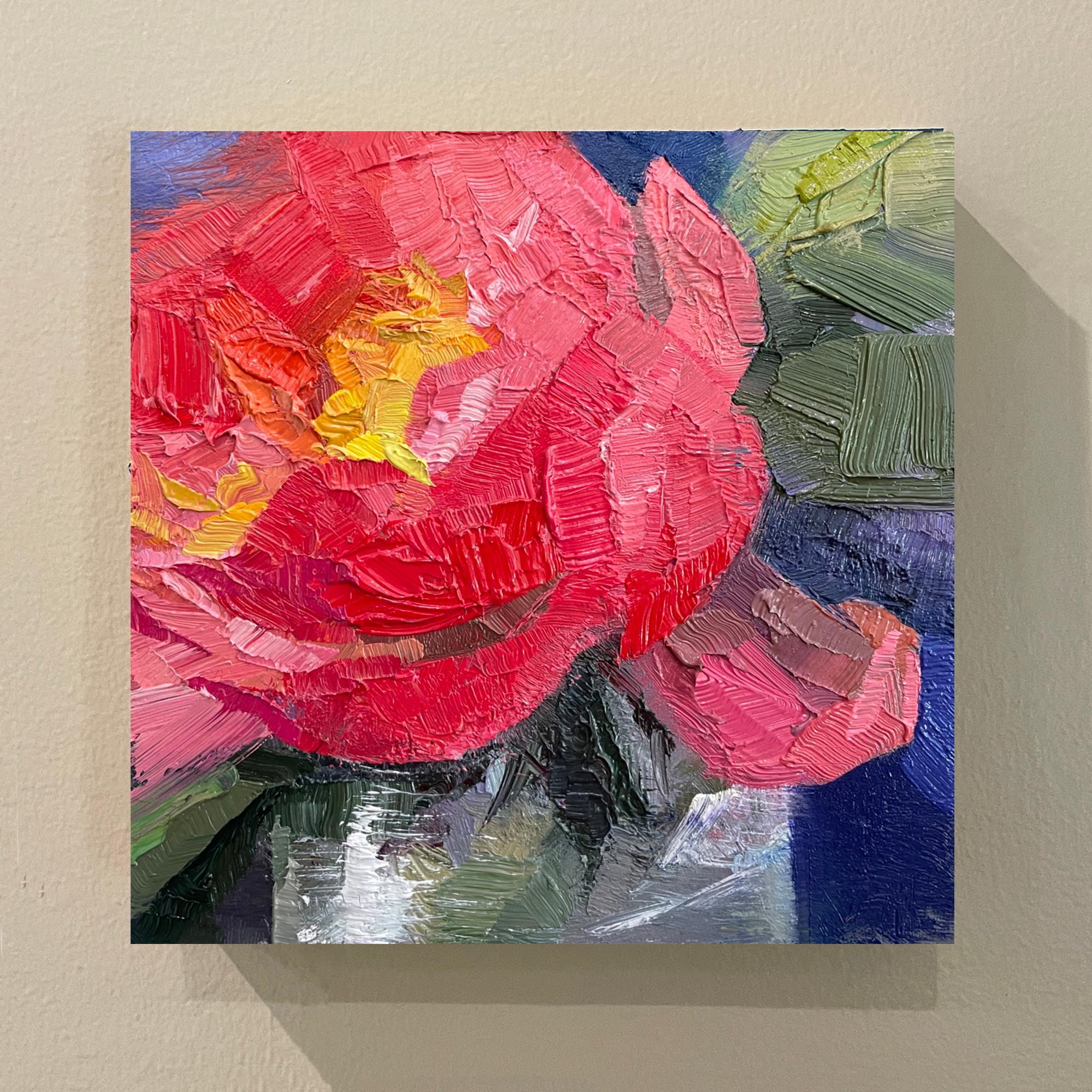 Peinture à l'huile florale originale de Yana Beylinson « pivoine » (2022) en vente 1