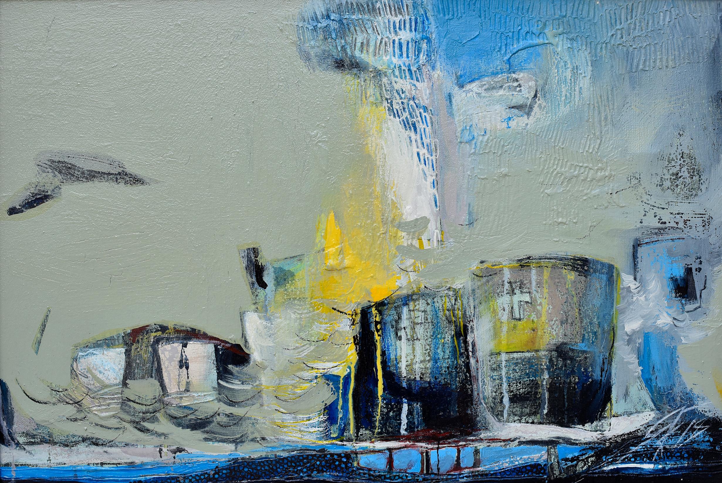 Yana Kostadinova Abstract Painting - Bright Sunday