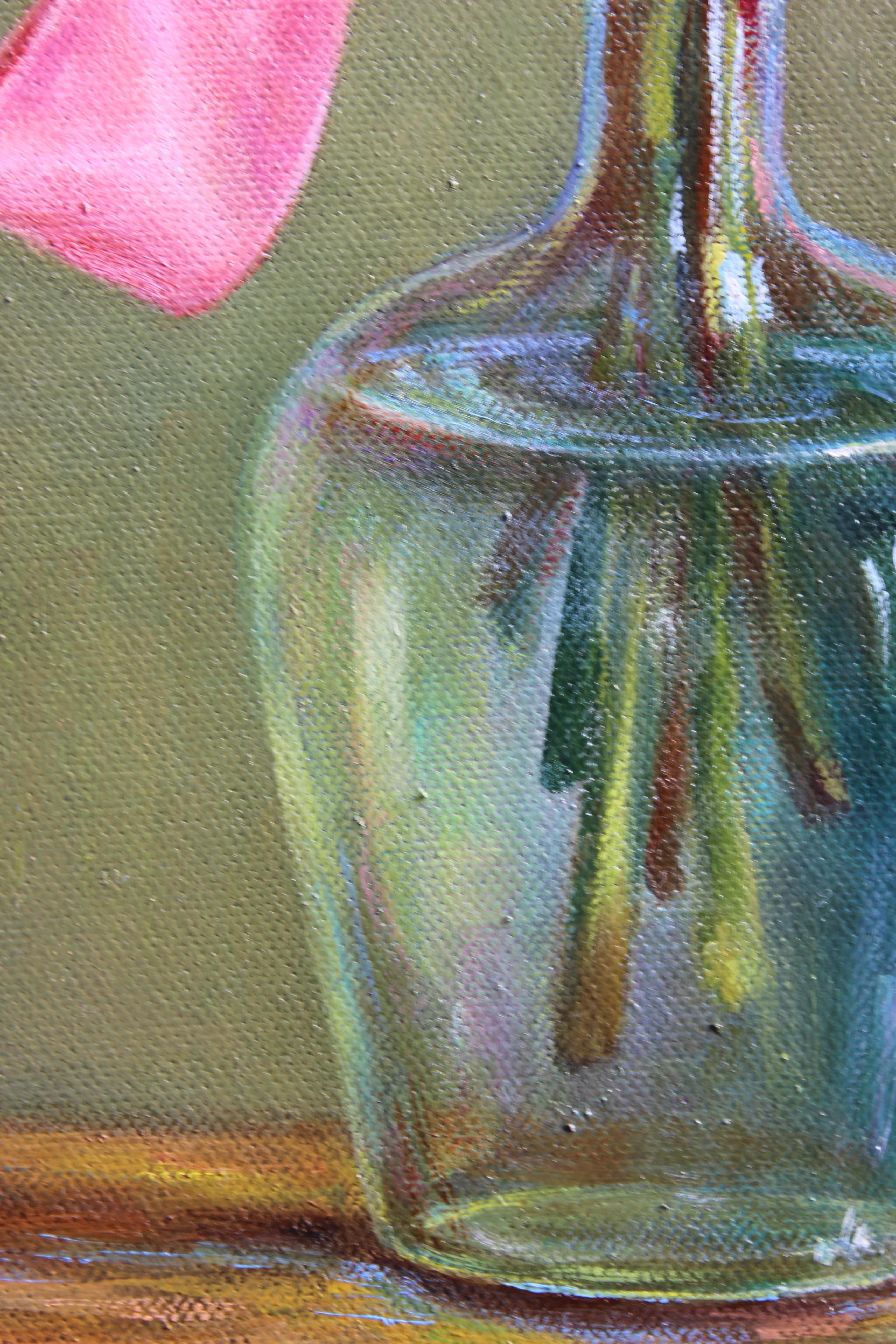 Сreamy roses. Pintura al óleo en venta 2