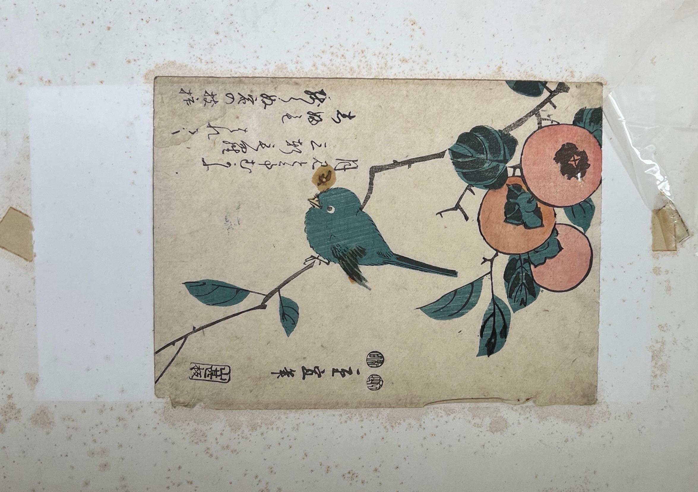 Yanagawa Shigenobu 1787-1832 Blue Bird  In Good Condition In Brooklyn, NY