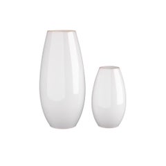 Yancy Vases, Set of 2 AVC09 - Porcelain Glacial Reactive