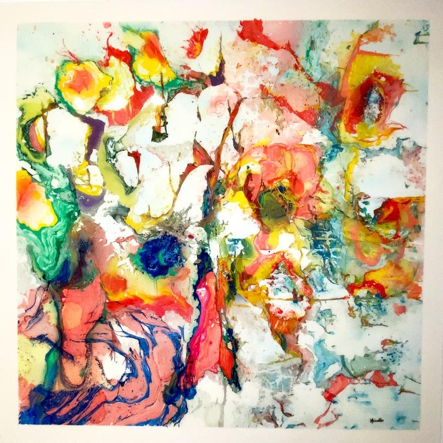 Abstract Painting di Yanelis Reynaldo Carson - Senza Titolo I (Originale)
