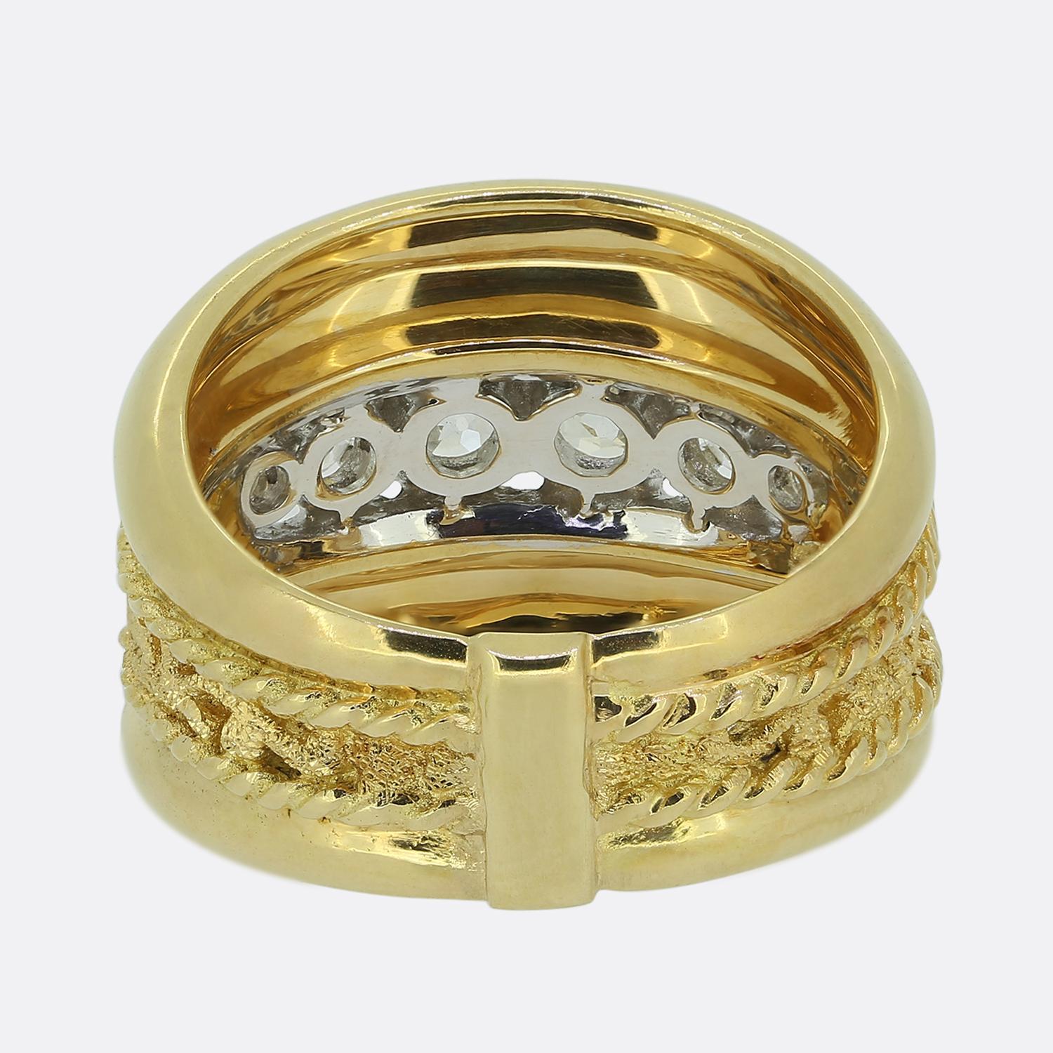 Yanes Sechssteiniger Diamantring im Zustand „Gut“ im Angebot in London, GB
