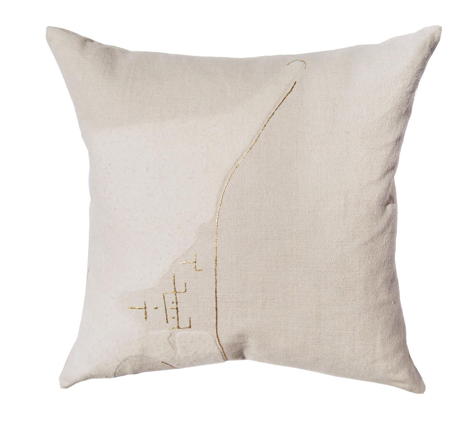 American Yang Bonbon Chouval Pillow, Linen For Sale