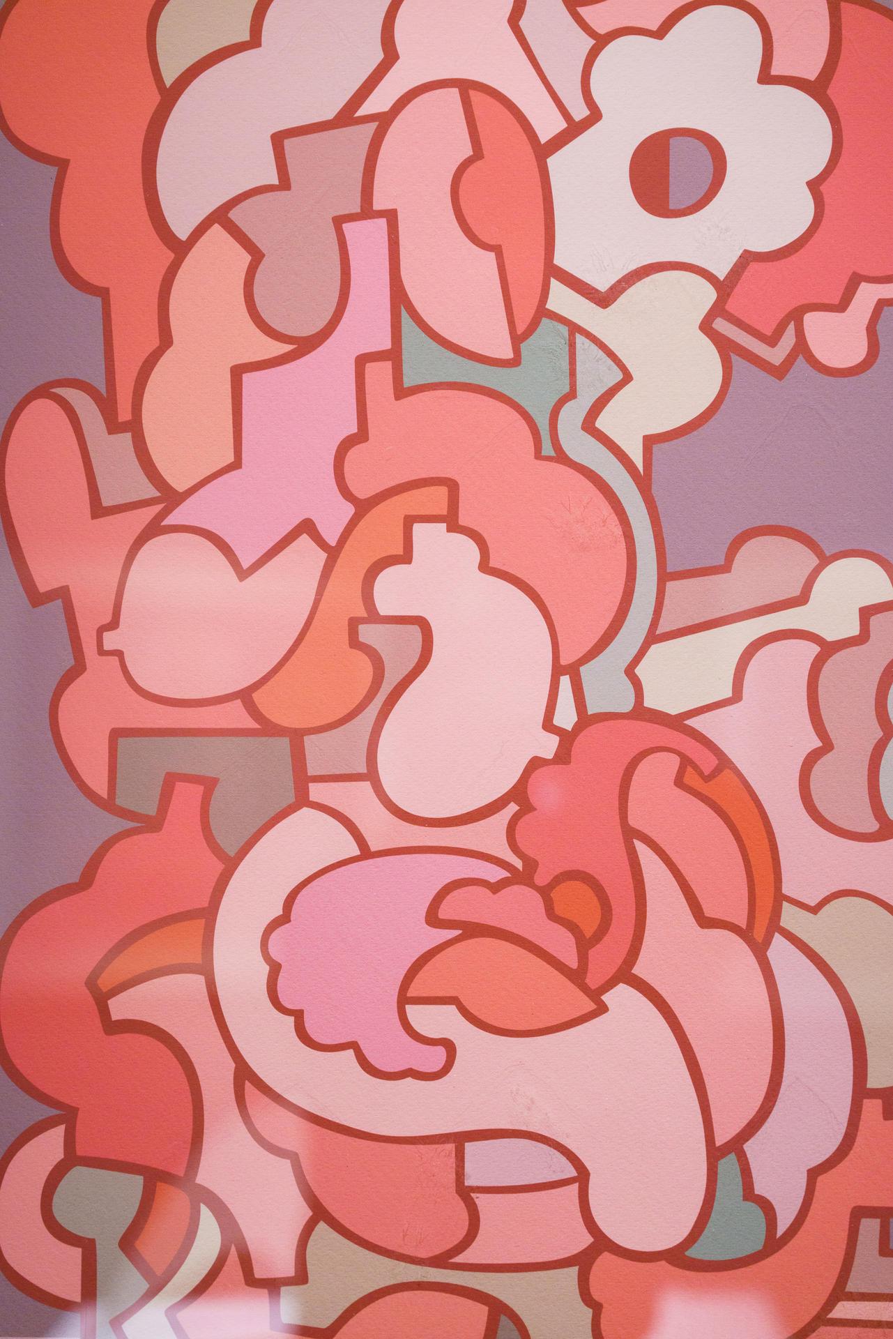 Pop Style- Limited Edition Abstract Prints - Spring Rosy Clouds #10 For Sale 2