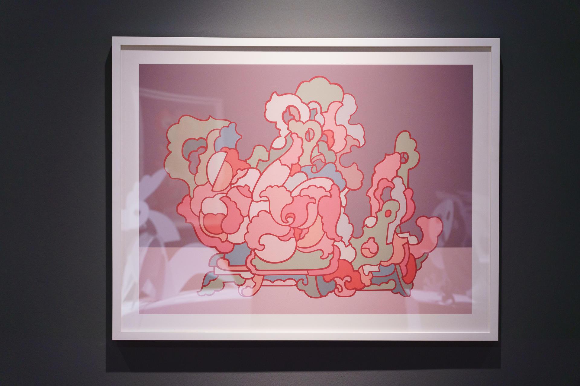 Pop Style- Limited Edition Abstract Prints - Spring Rosy Clouds #14
The piece is signed and numbered, limited edition of 99 A.P

About Spring Rosy Clouds 
The highly conceptual series has drawn materials from the rocks of Chinese Gardens. Garden