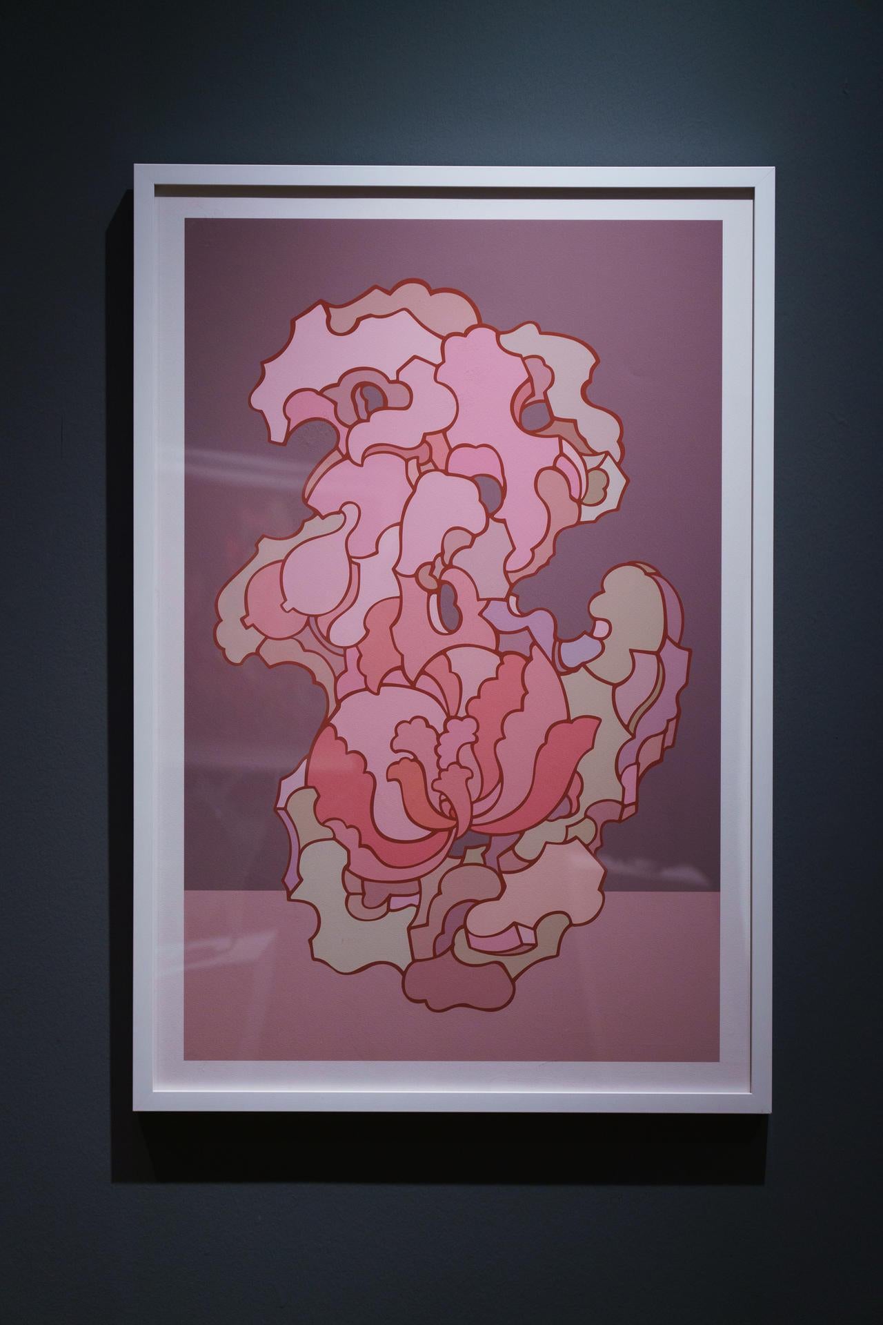 Pop Style- Limitierte Auflage Abstrakte Drucke - Frühling Rosy Clouds # 6 – Print von Yang Dongying