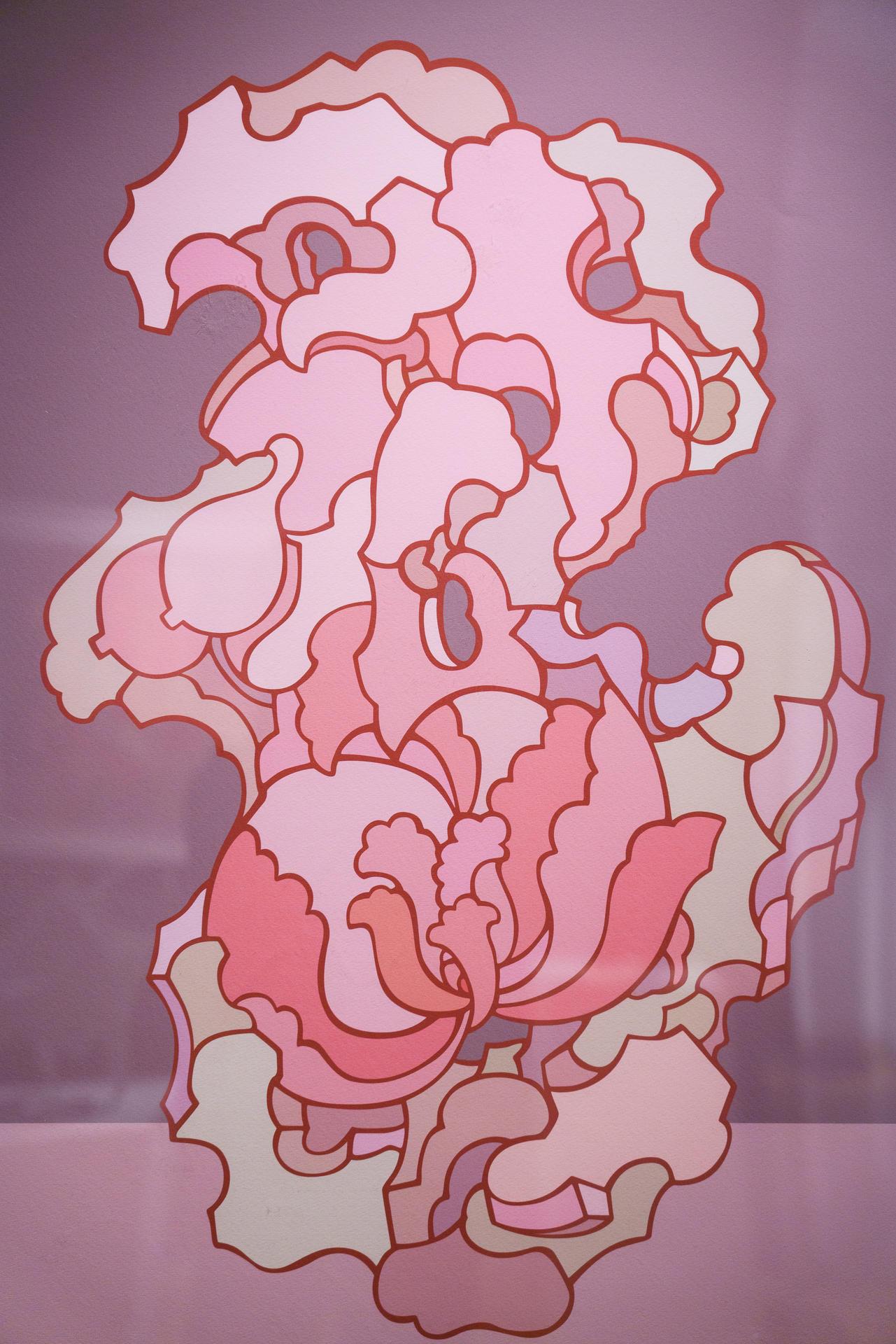 Pop Style- Limitierte Auflage Abstrakte Drucke - Frühling Rosy Clouds # 6 (Pop-Art), Print, von Yang Dongying