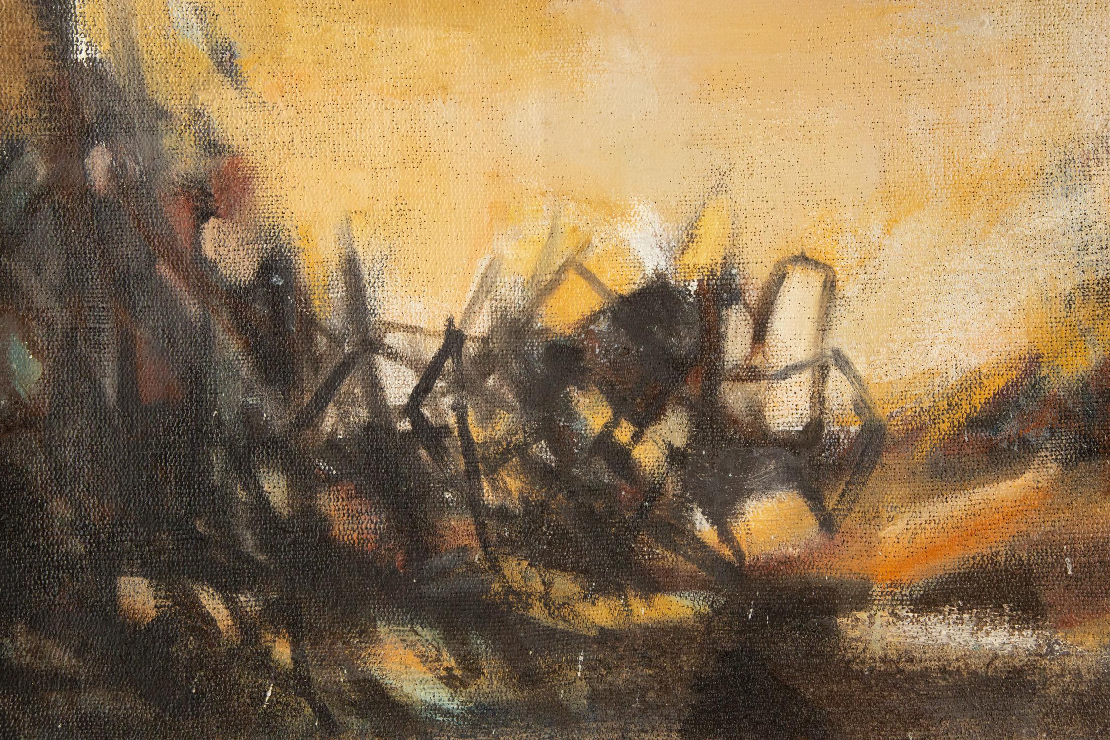 Peinture à l'huile originale Yang Ke « La septième évolution de lui » en vente 2