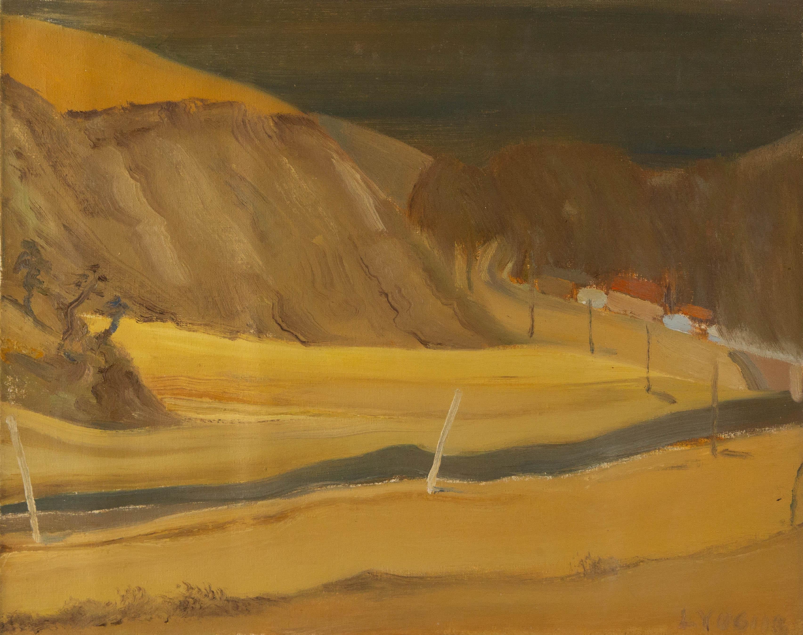Yang Li Landscape Original Oil On Canvas "Youyu Roads"