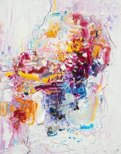  Abstract expressionist oil painting, Yangyang Pan, Ice Cream