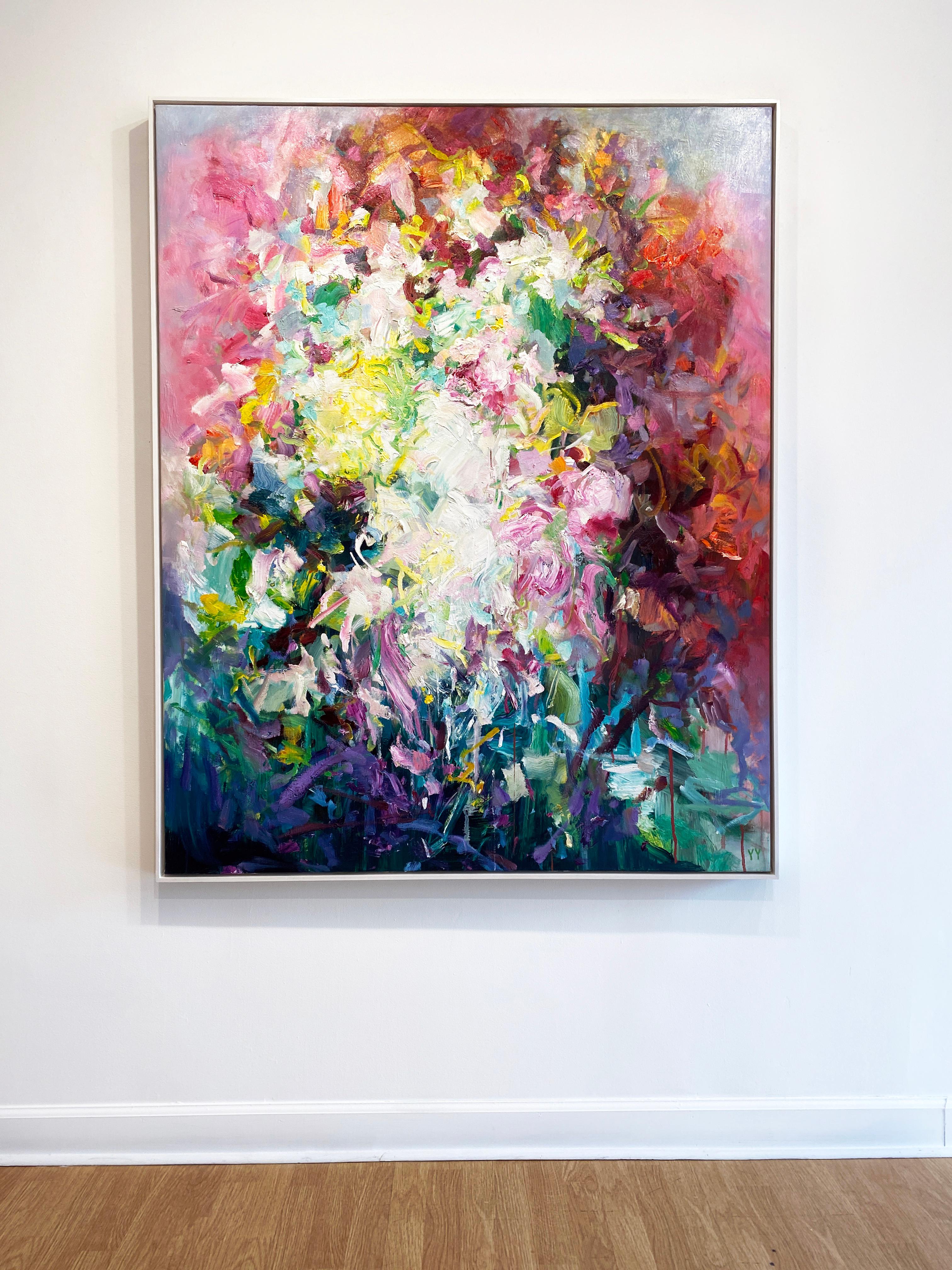 Abstract Landscape Painting by Yangyang Pan 'Blooming Spirit' For Sale 3