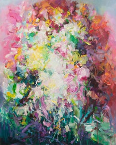 Abstract Landscape Painting by Yangyang Pan 'Blooming Spirit'