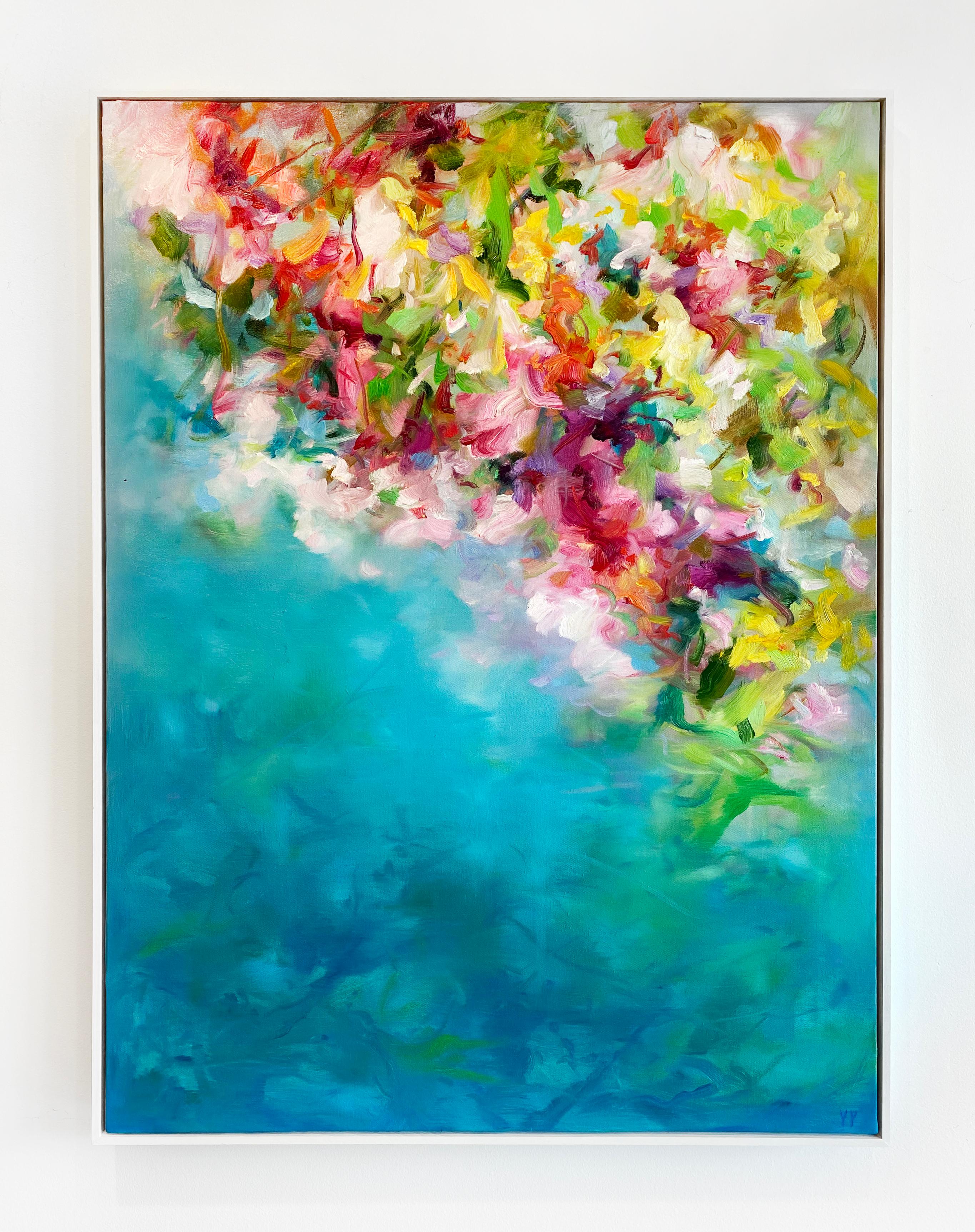 Abstract Expressionist Painting by Yangyang Pan 'Blooming Waterside' 2