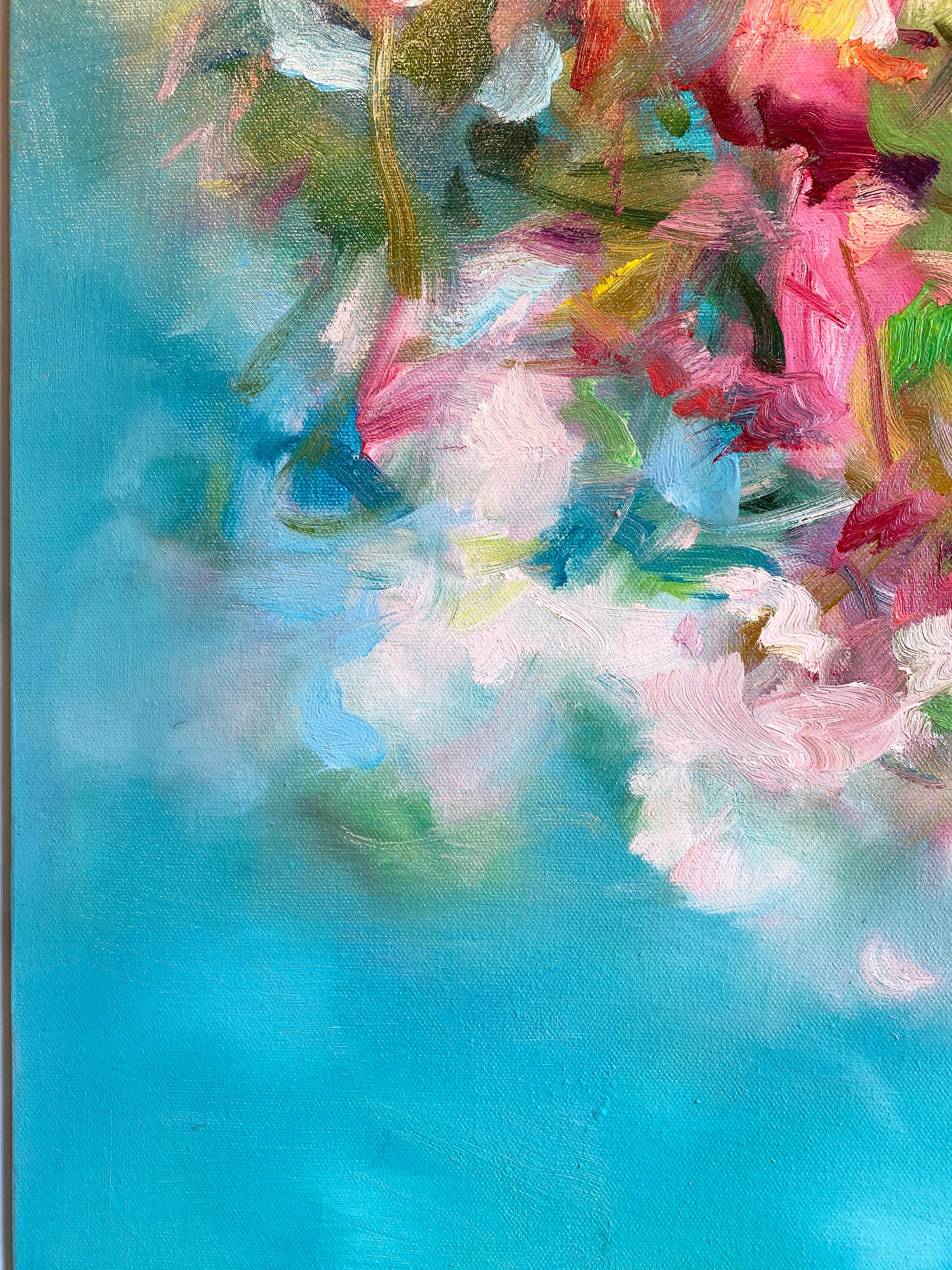 Abstract Expressionist Painting by Yangyang Pan 'Blooming Waterside' 8