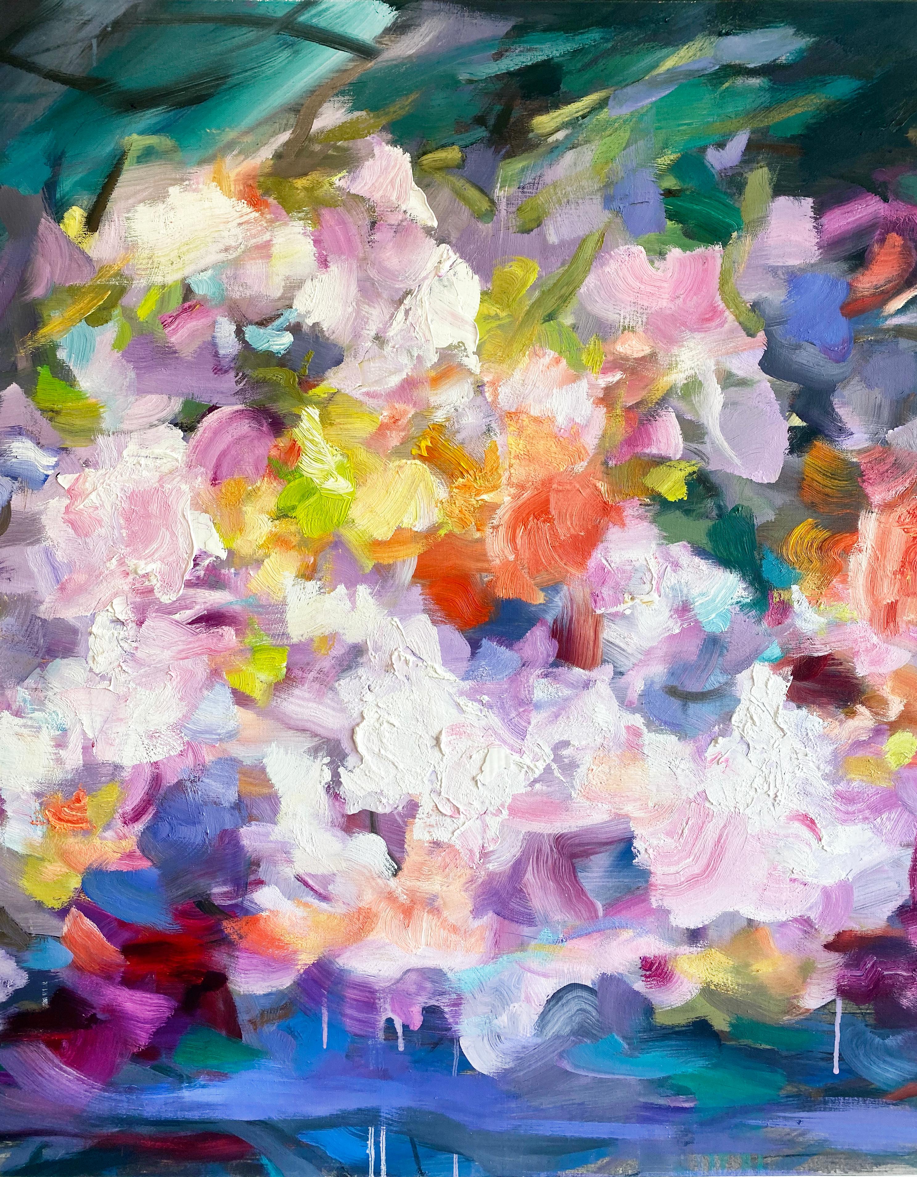 Abstract Expressionist Painting by Yangyang Pan 'Luscious' 4