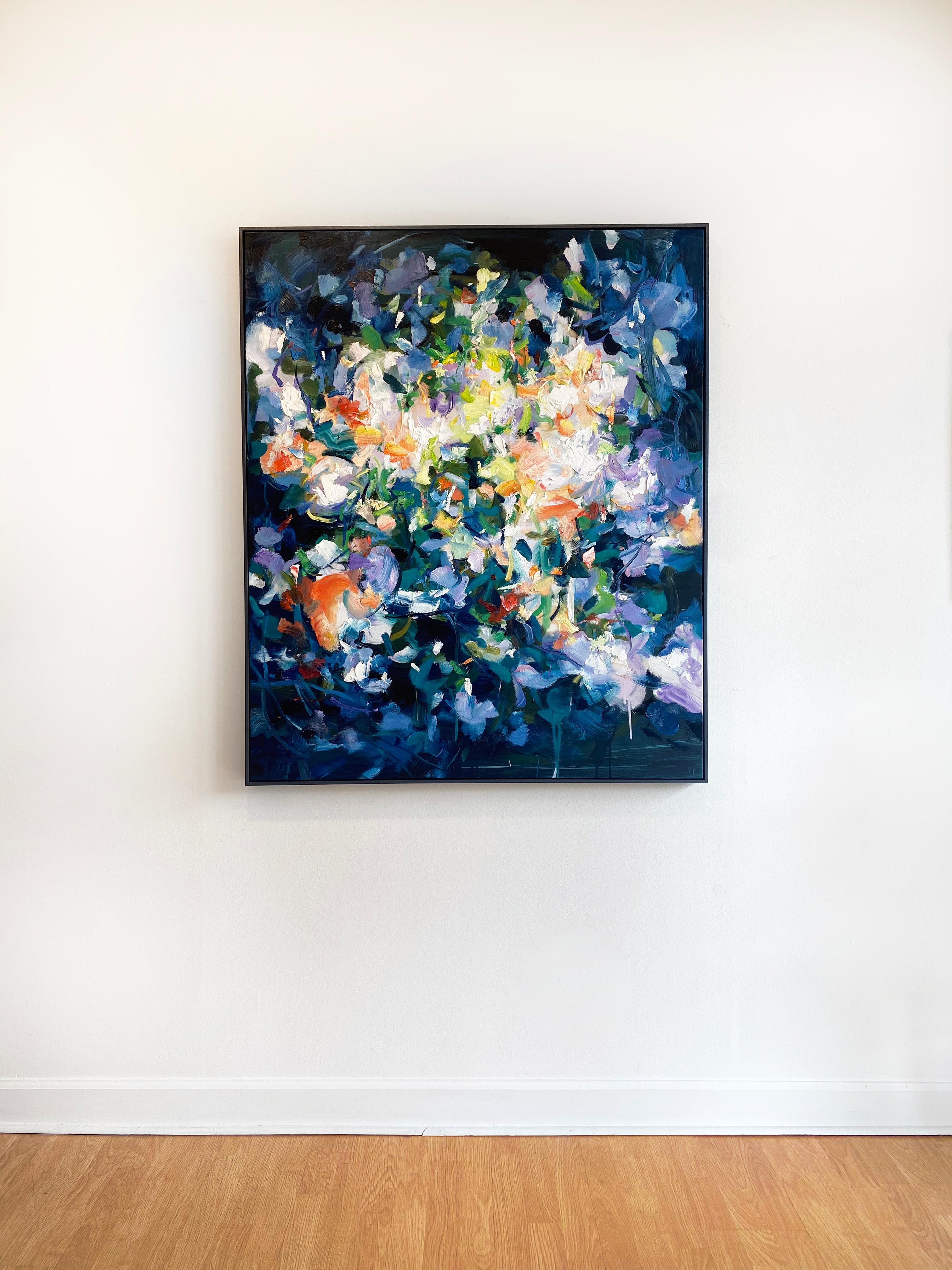 Abstract Expressionist Painting by Yangyang Pan 'Night Spark' 2