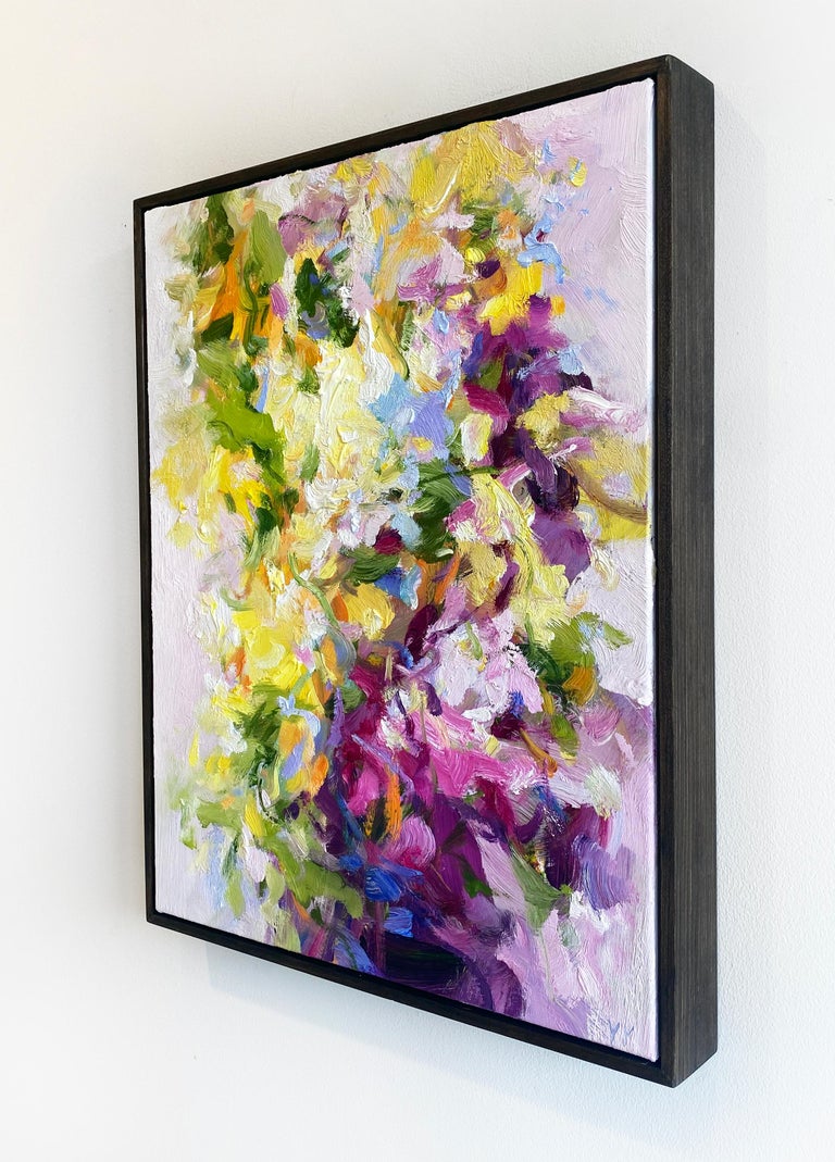 Abstract Expressionist Painting by Yangyang Pan 'Sunny Flowers III' For Sale 3