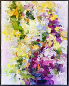 Abstract Expressionist Painting by Yangyang Pan 'Sunny Flowers III'