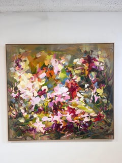 Abstract Floral Landscape Painting by Yangyang Pan 'Untamed Garden'