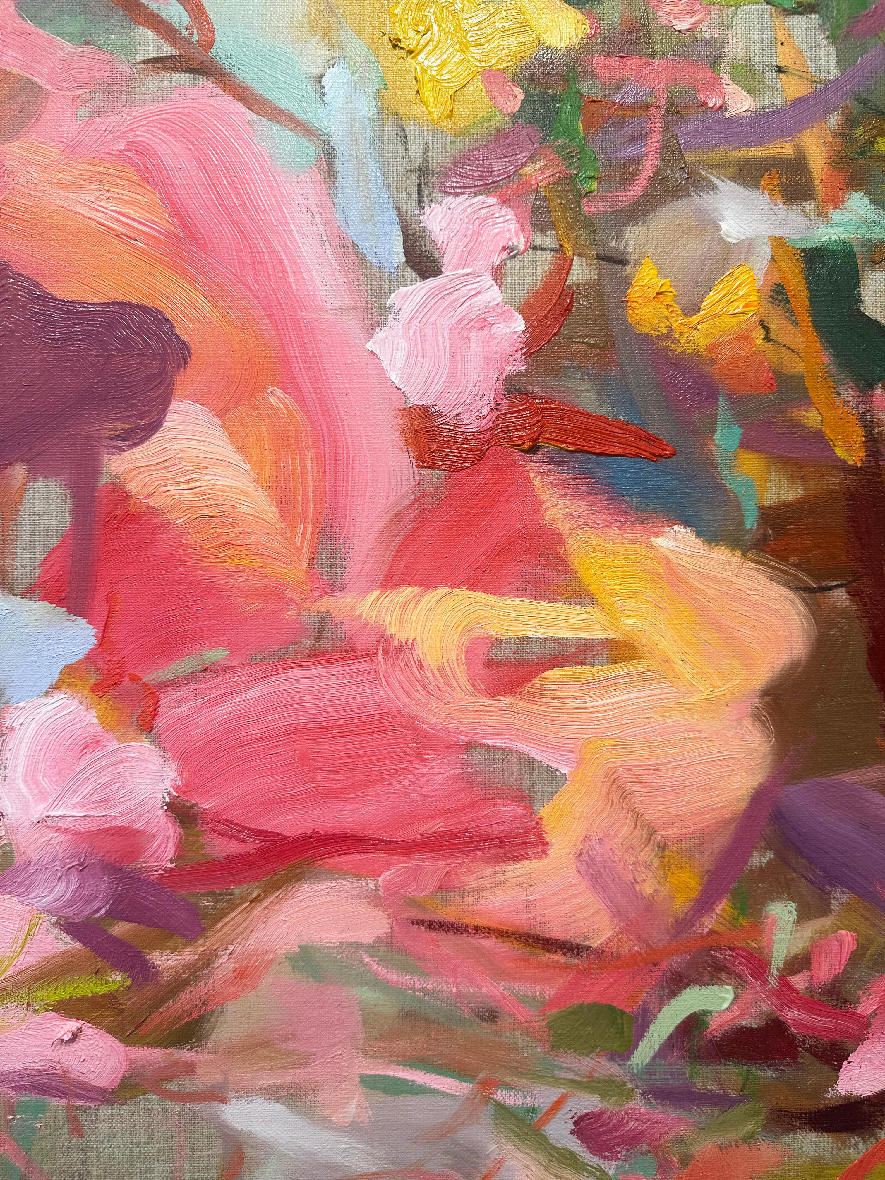 Abstrakt, Landschaftsgemälde von Yangyang Pan „Tag in Flux“ im Angebot 5