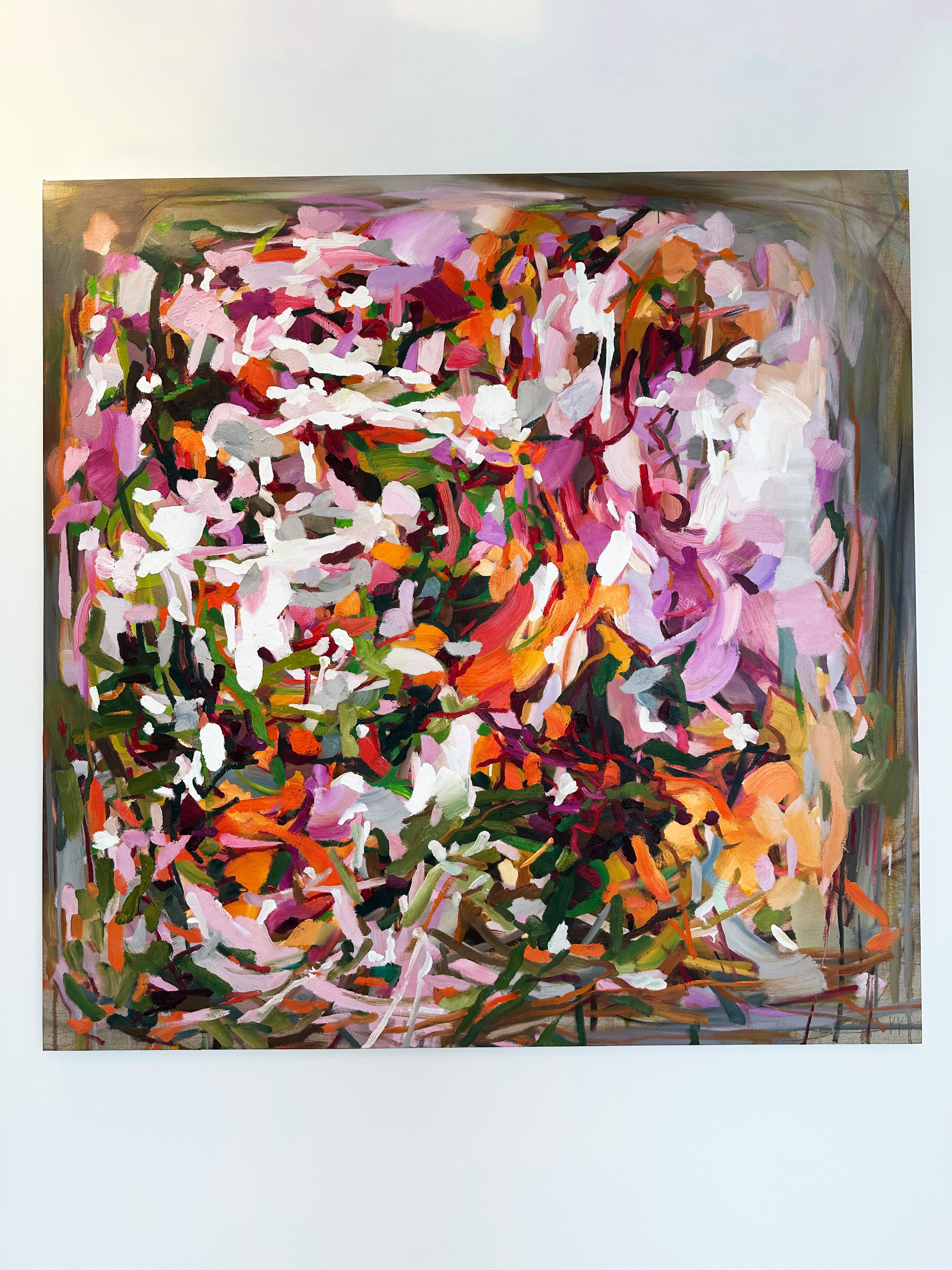 Abstract, Landscape Painting by Yangyang Pan 'Lush Overgrowth' For Sale 1