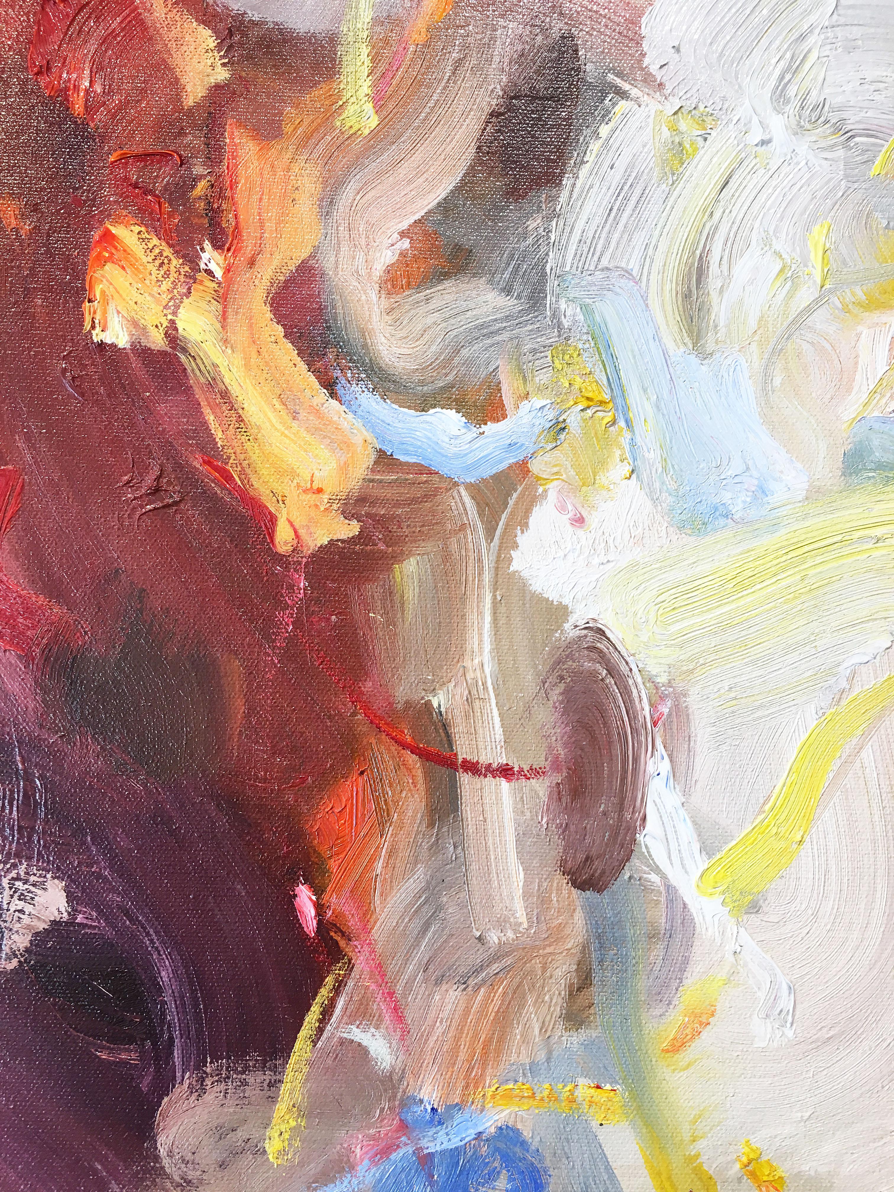 This Fall - Abstract Expressionist Painting by Yangyang Pan