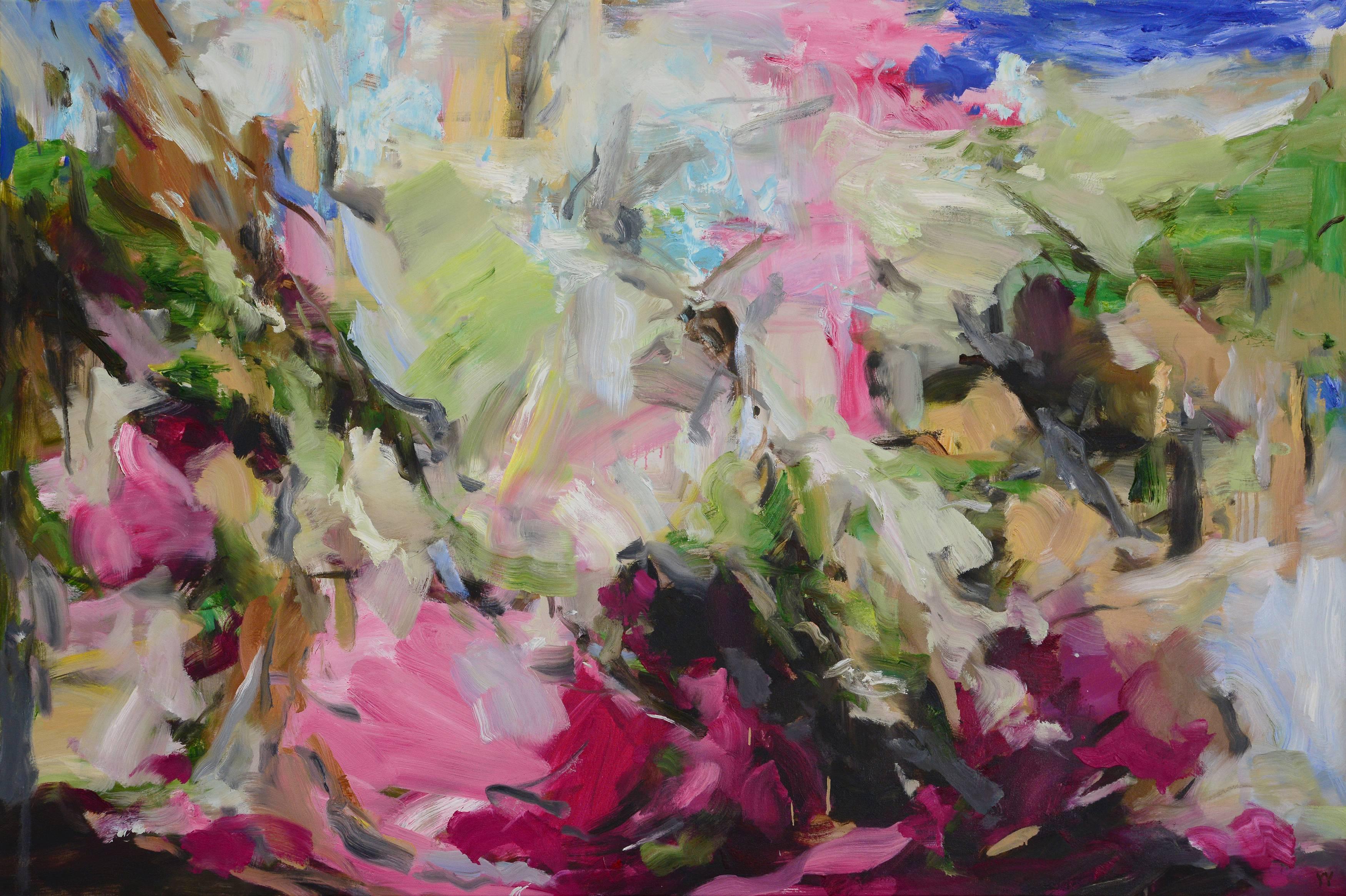 Yangyang Pan Abstract Painting - Whispering Wind
