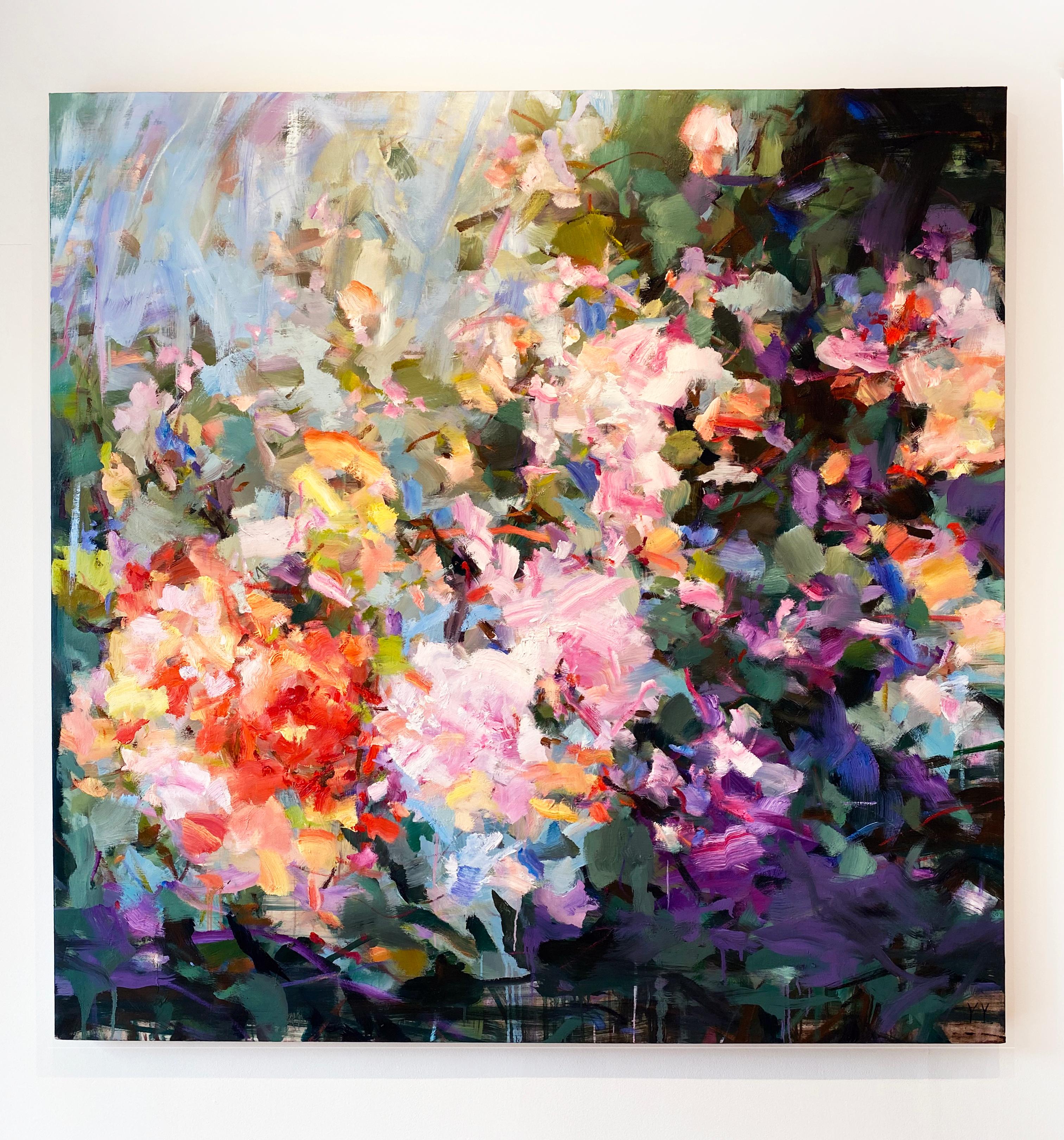 china abstract floral painting