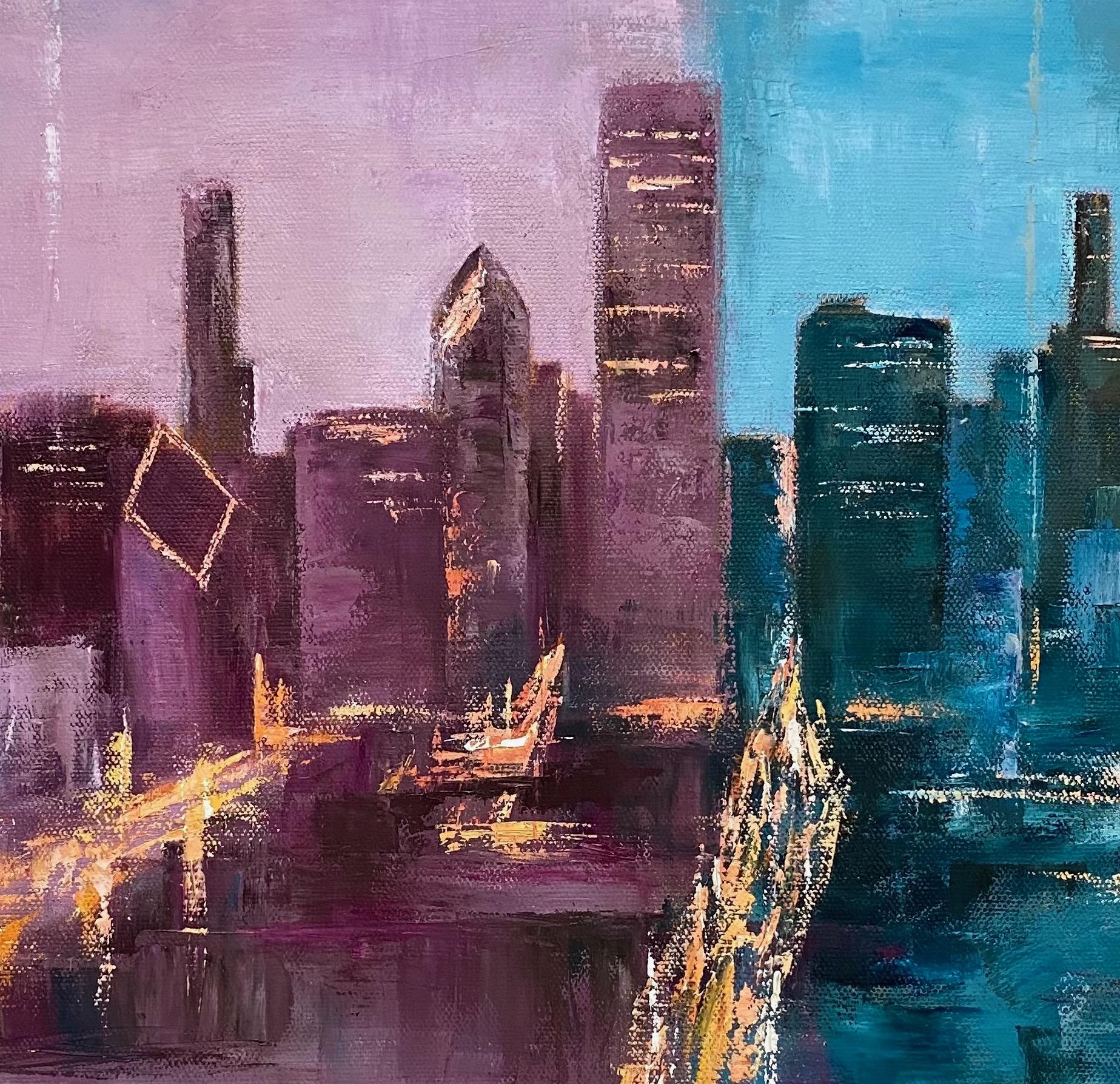 chicago city painting