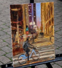 On a Winter's Evening, Oil Painting